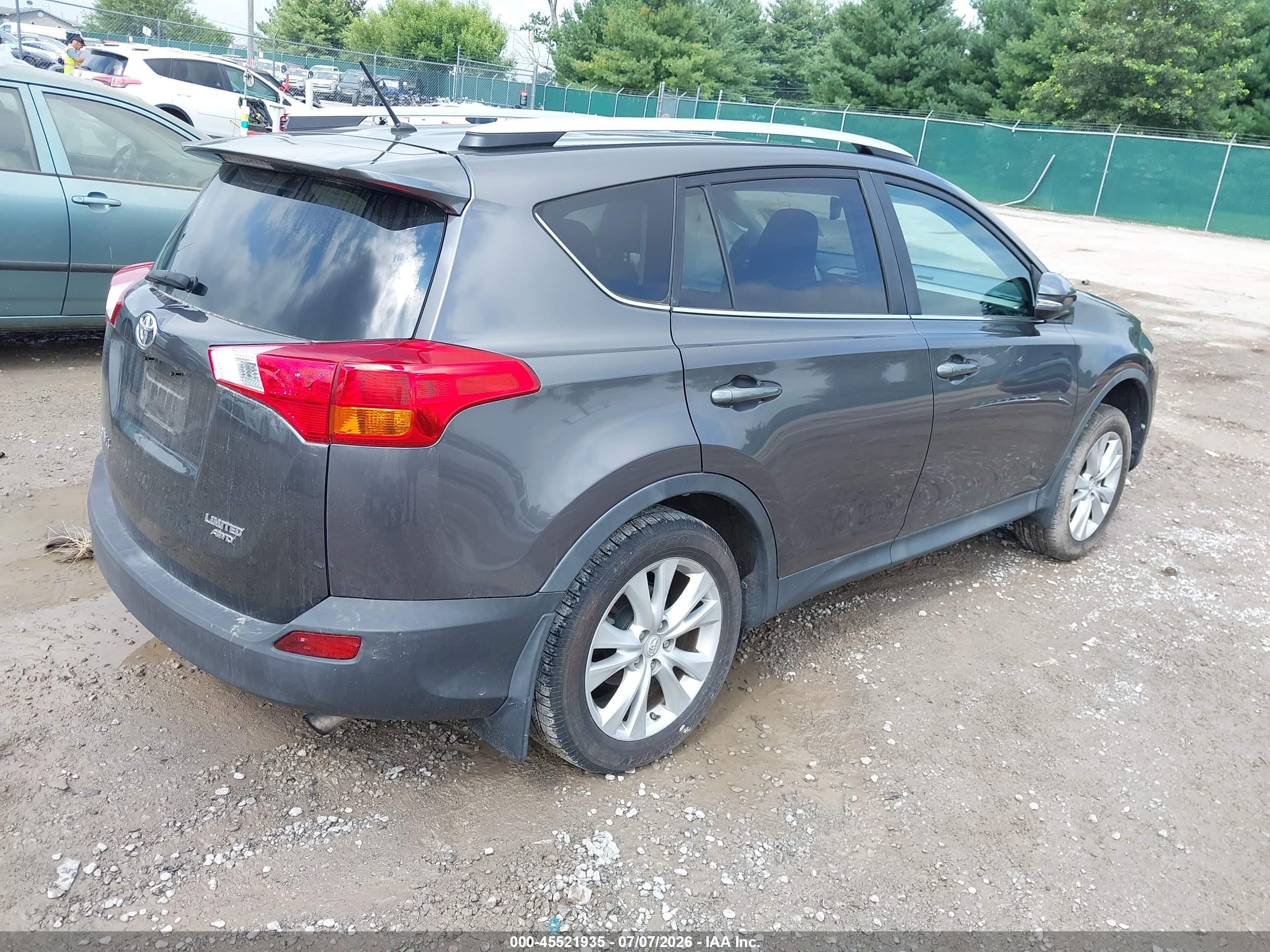2013 Toyota Rav4 Limited Gray vin: 2T3DFREV0DW082953