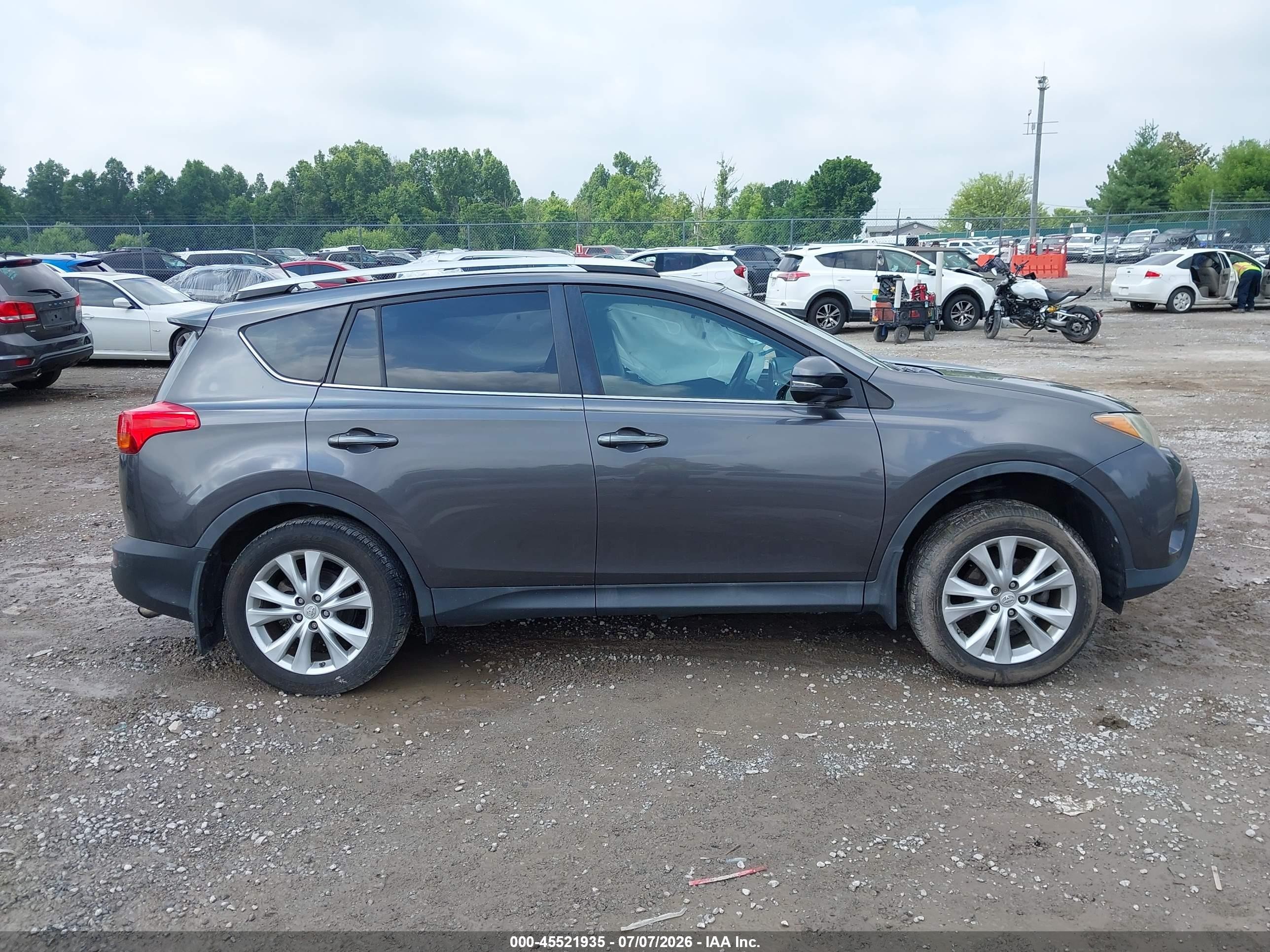 2013 Toyota Rav4 Limited Gray vin: 2T3DFREV0DW082953