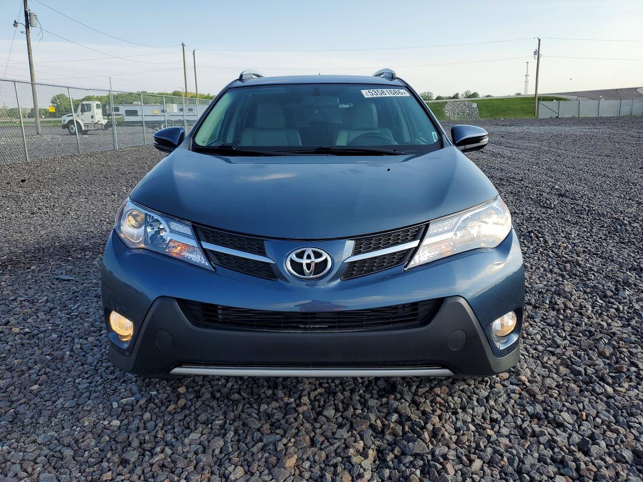 2013 Toyota Rav4 Limited Blue vin: 2T3DFREV0DW086520