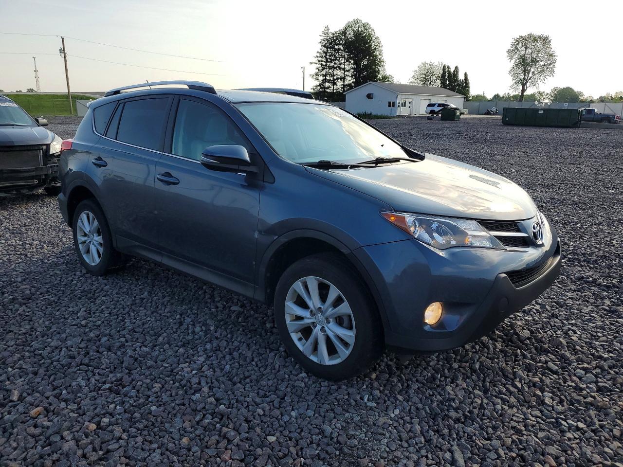 2013 Toyota Rav4 Limited Blue vin: 2T3DFREV0DW086520