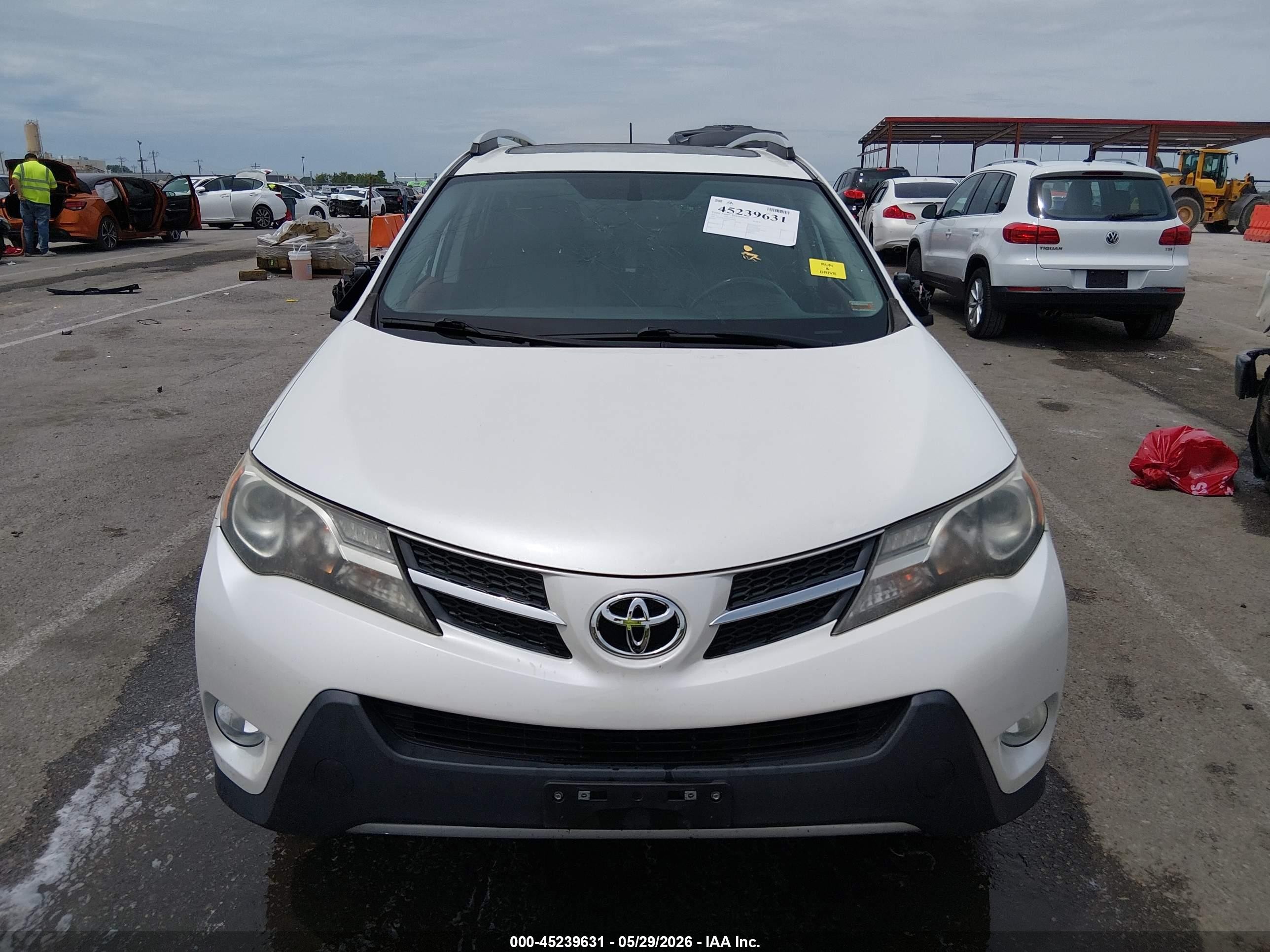 2013 Toyota Rav4 Limited White vin: 2T3DFREV0DW088865