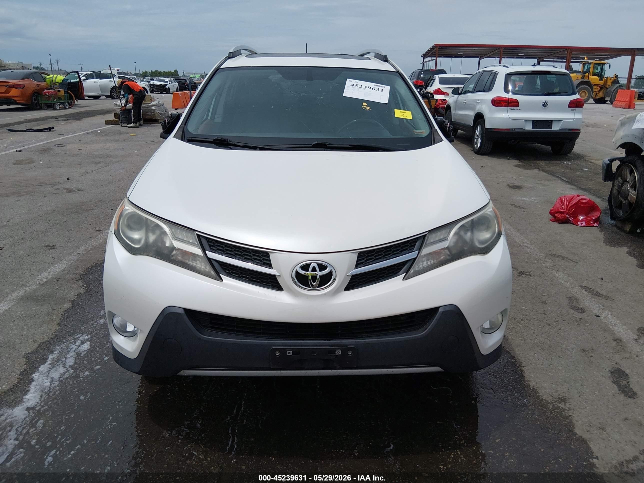 2013 Toyota Rav4 Limited White vin: 2T3DFREV0DW088865