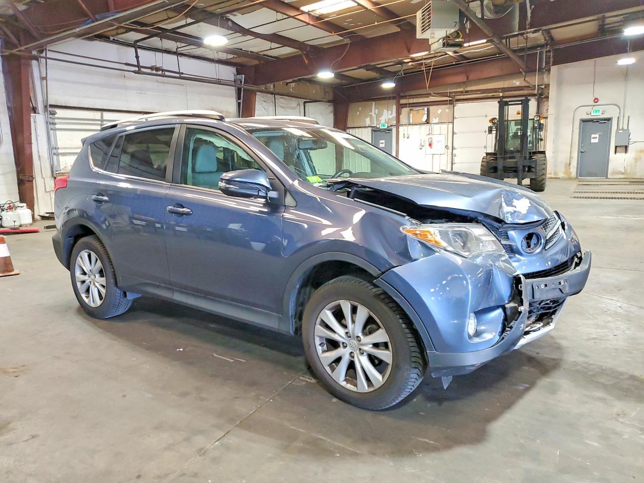 2013 Toyota Rav4 Limited Blue vin: 2T3DFREV0DW094195