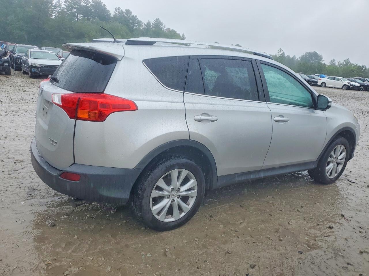 2013 Toyota Rav4 Limited Silver vin: 2T3DFREV0DW107687