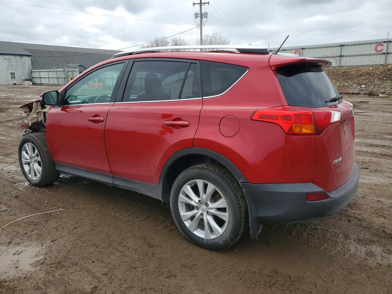 2013 Toyota Rav4 Limited Red vin: 2T3DFREV0DW121962