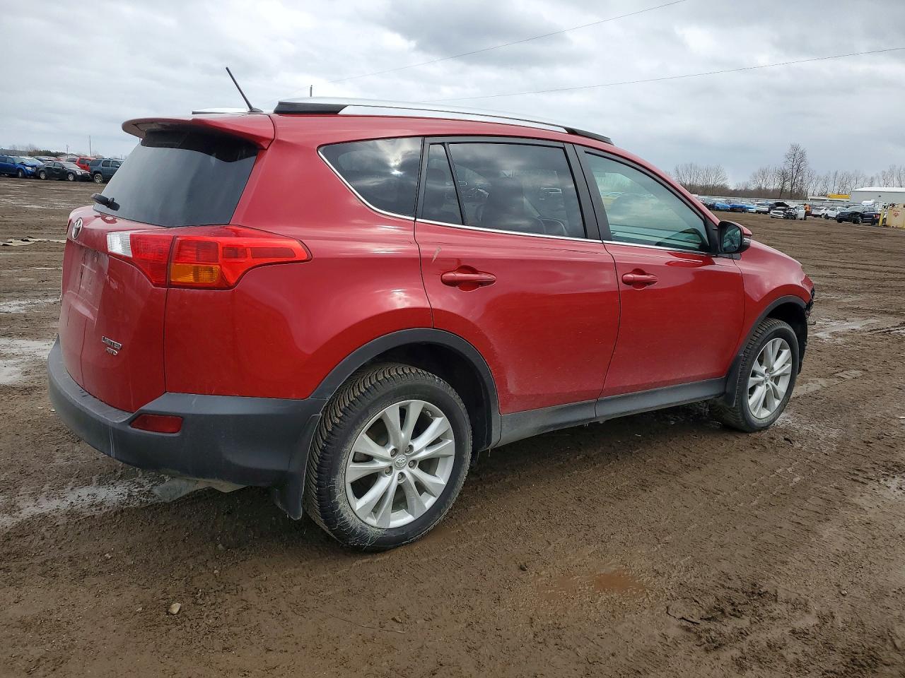 2013 Toyota Rav4 Limited Red vin: 2T3DFREV0DW121962