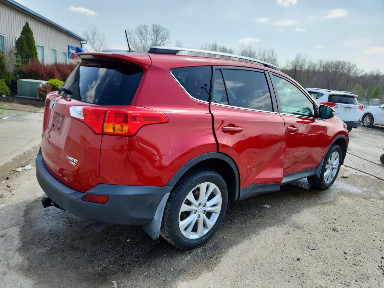 2014 Toyota Rav4 Limited Red vin: 2T3DFREV0EW155627