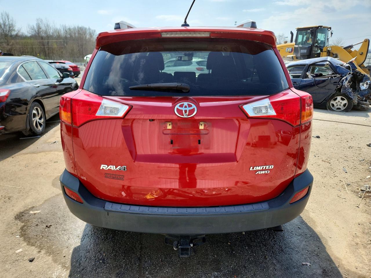2014 Toyota Rav4 Limited Red vin: 2T3DFREV0EW155627