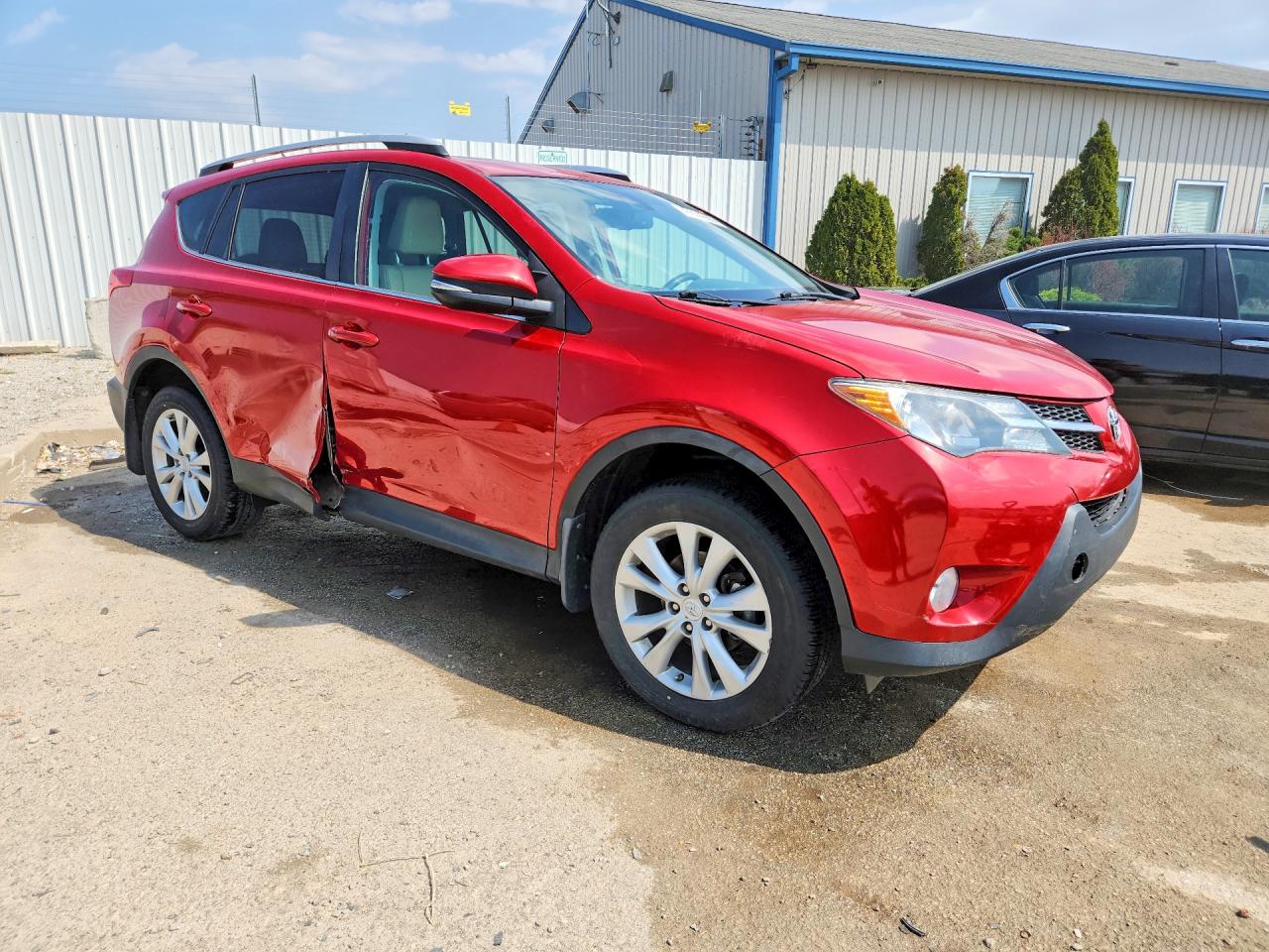 2014 Toyota Rav4 Limited Red vin: 2T3DFREV0EW155627