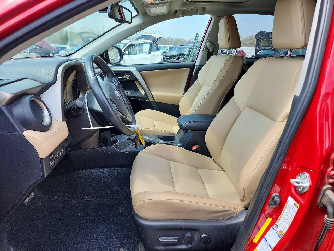 2014 Toyota Rav4 Limited Red vin: 2T3DFREV0EW155627