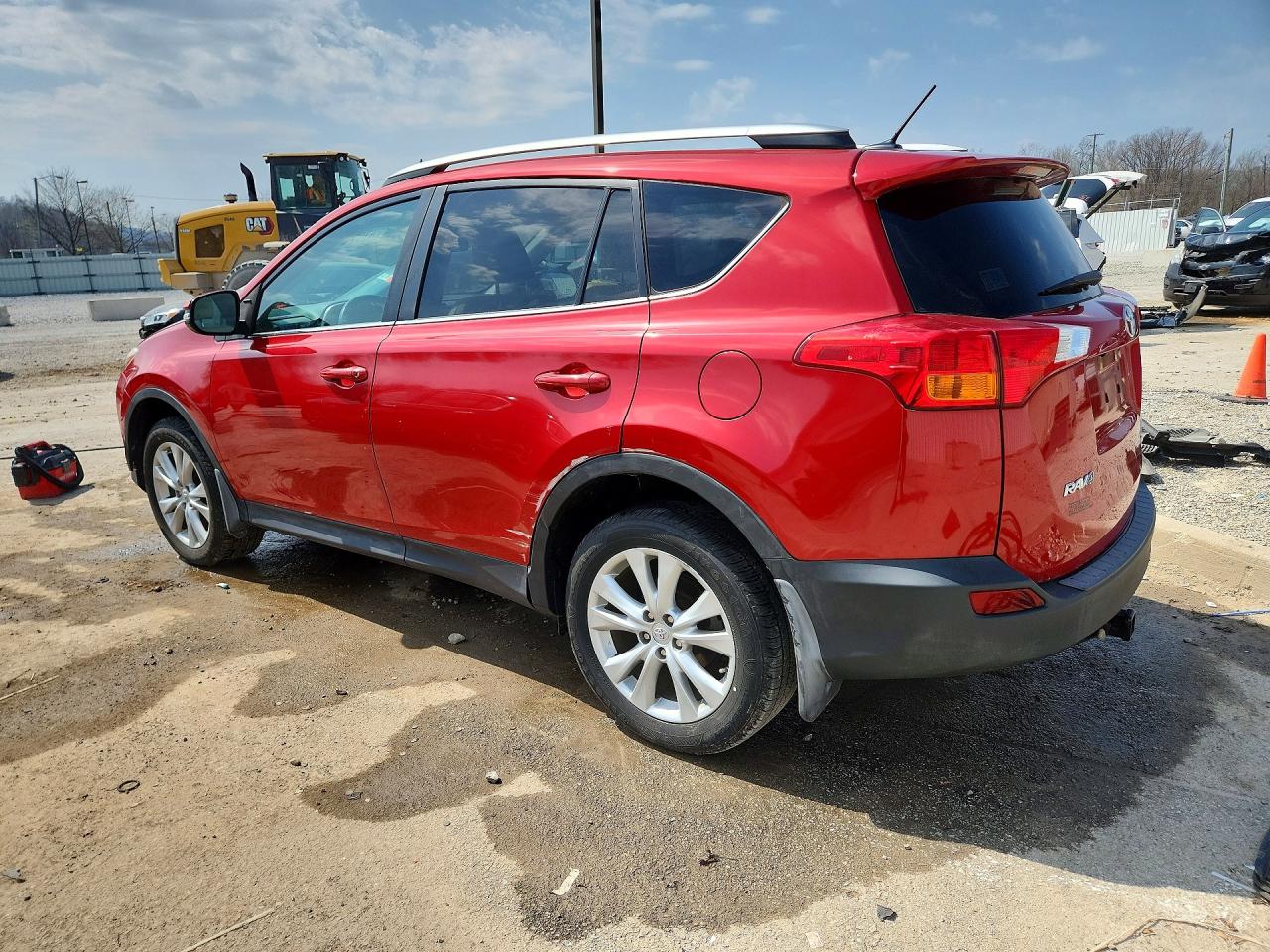 2014 Toyota Rav4 Limited Red vin: 2T3DFREV0EW155627