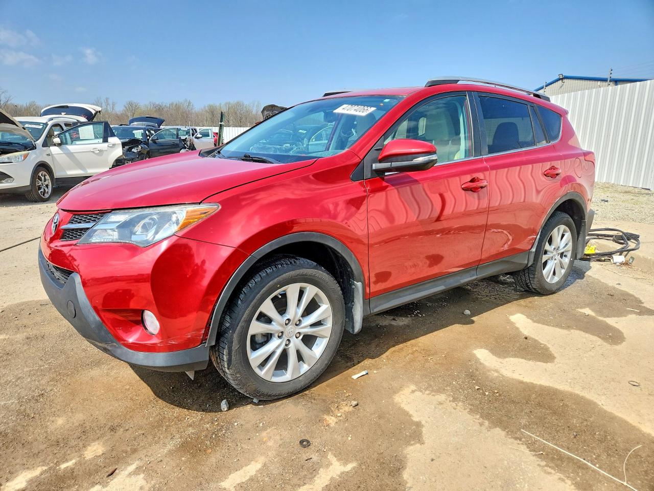 2014 Toyota Rav4 Limited Red vin: 2T3DFREV0EW155627