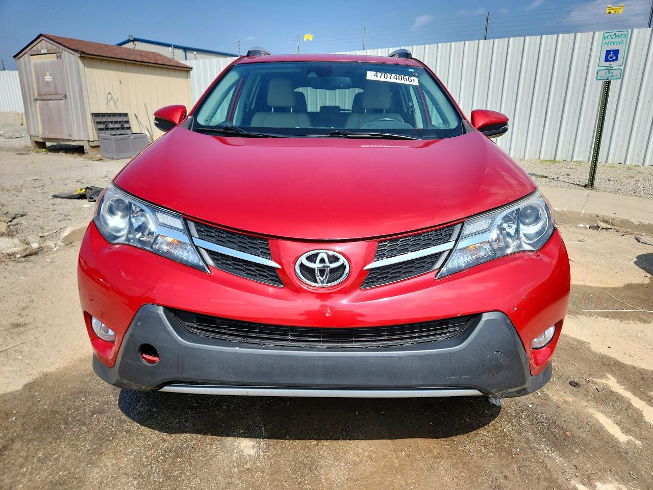 2014 Toyota Rav4 Limited Red vin: 2T3DFREV0EW155627