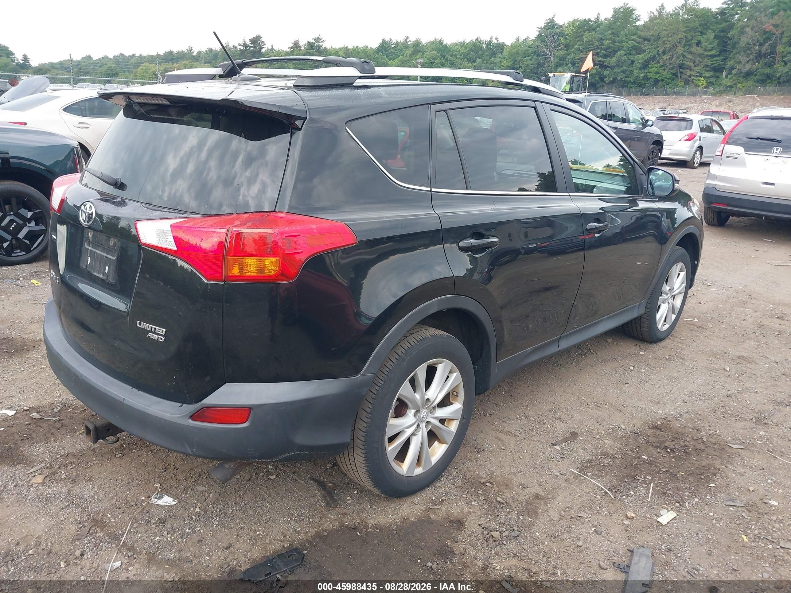 2014 Toyota Rav4 Limited Black vin: 2T3DFREV0EW156910