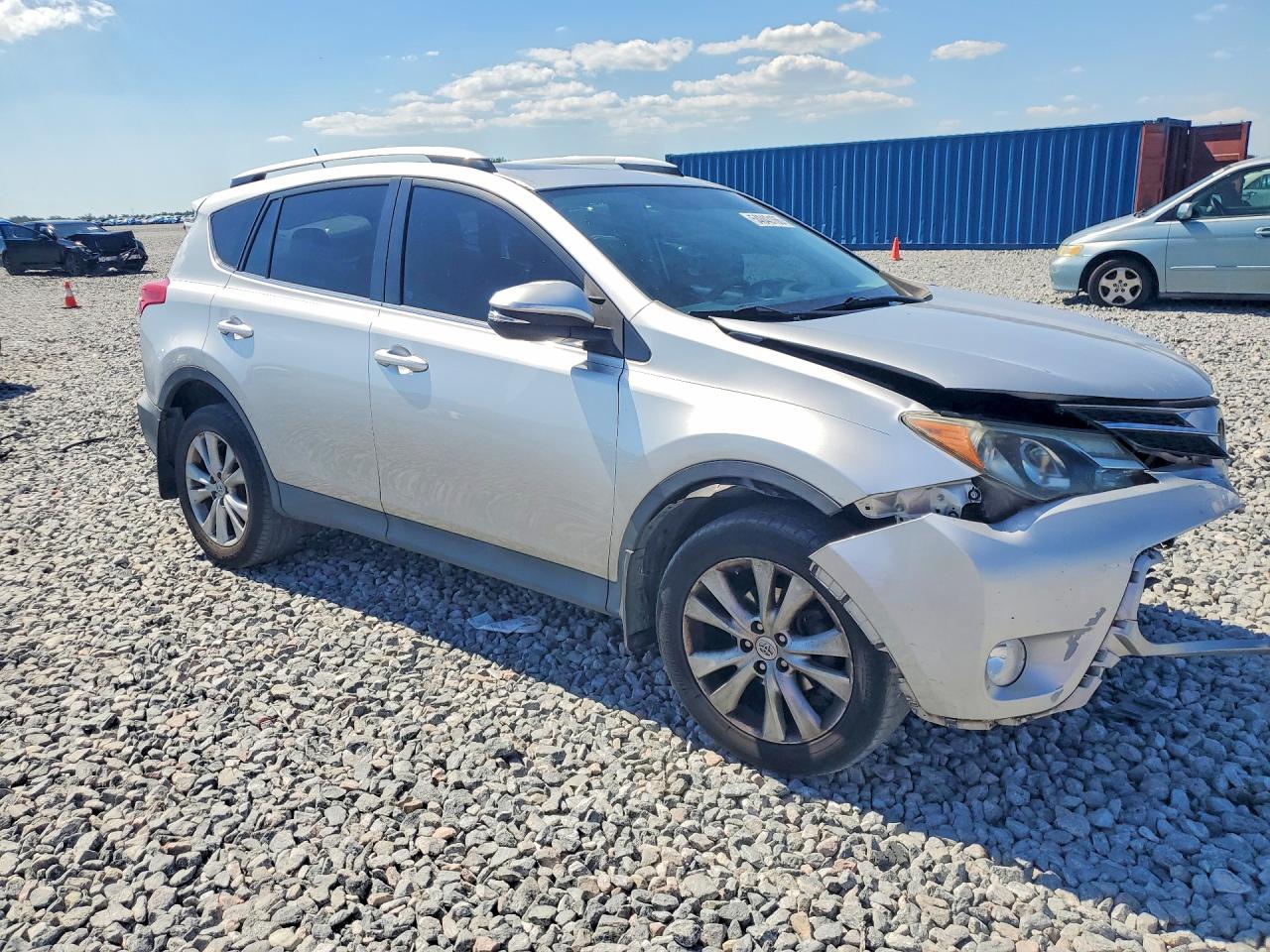 2014 Toyota Rav4 Limited Silver vin: 2T3DFREV0EW162335