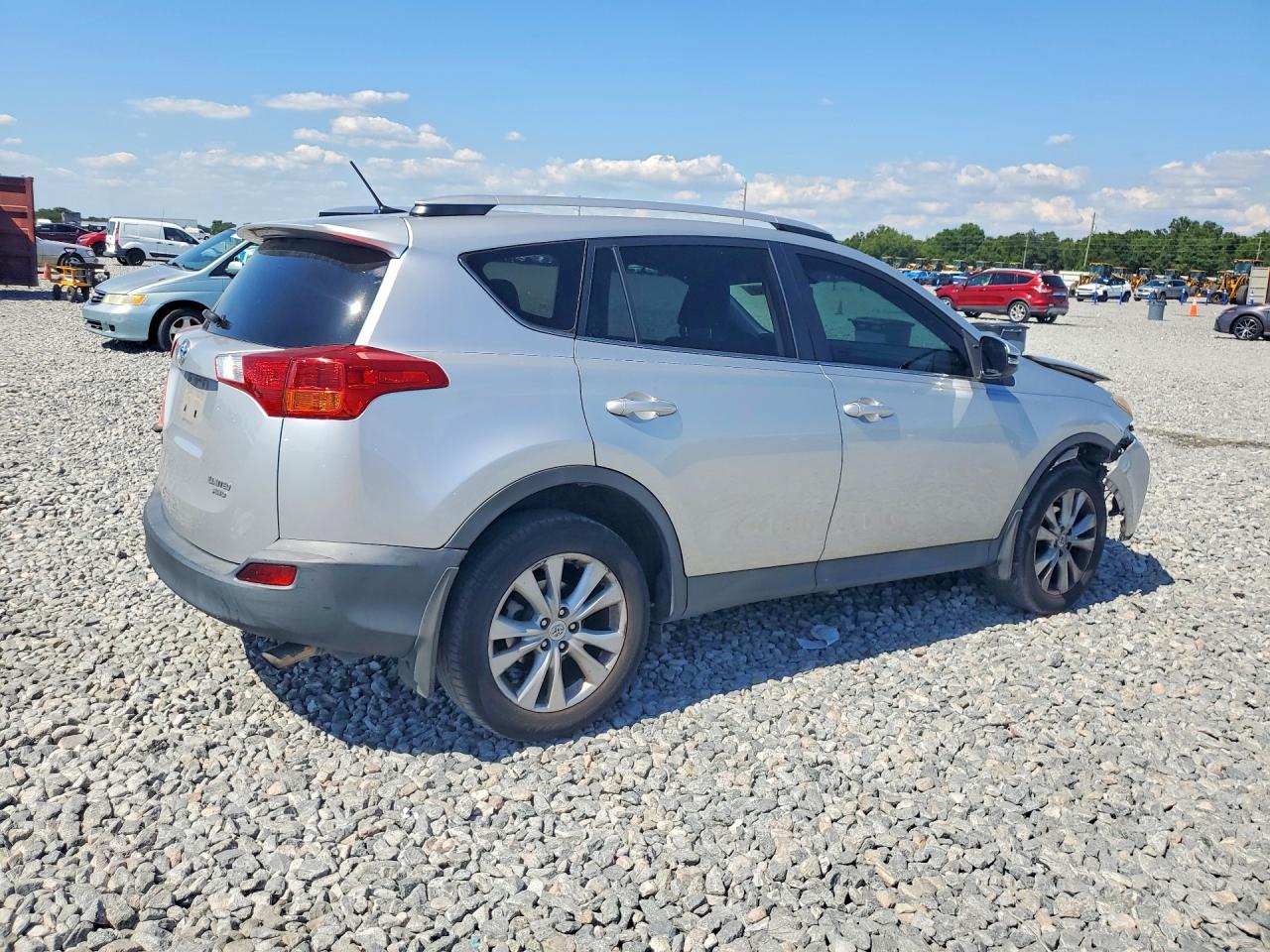 2014 Toyota Rav4 Limited Silver vin: 2T3DFREV0EW162335