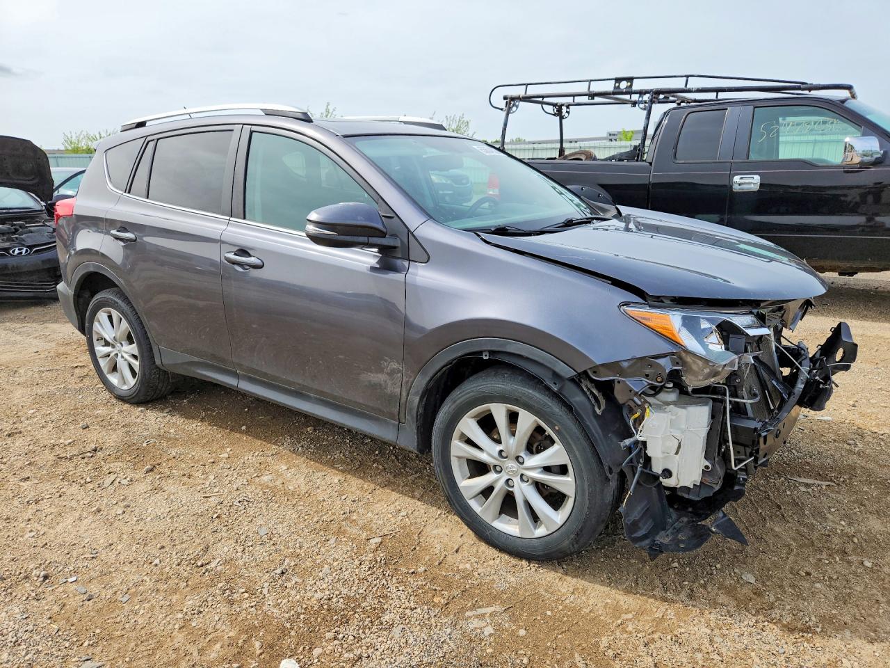 2014 Toyota Rav4 Limited Charcoal vin: 2T3DFREV0EW164506