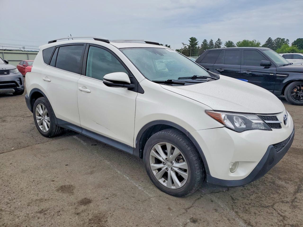 2014 Toyota Rav4 Limited White vin: 2T3DFREV0EW199093