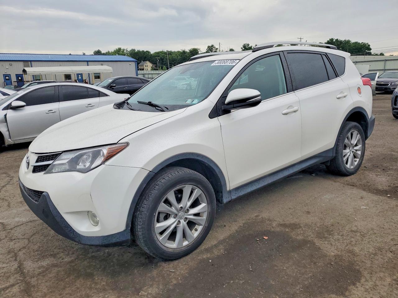 2014 Toyota Rav4 Limited White vin: 2T3DFREV0EW199093