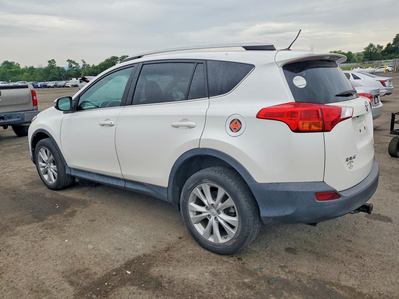 2014 Toyota Rav4 Limited White vin: 2T3DFREV0EW199093