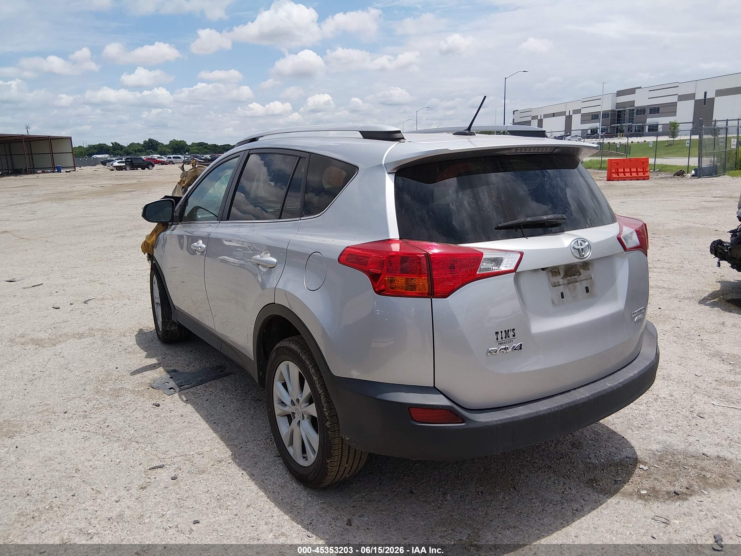 2014 Toyota Rav4 Limited Silver vin: 2T3DFREV0EW201652