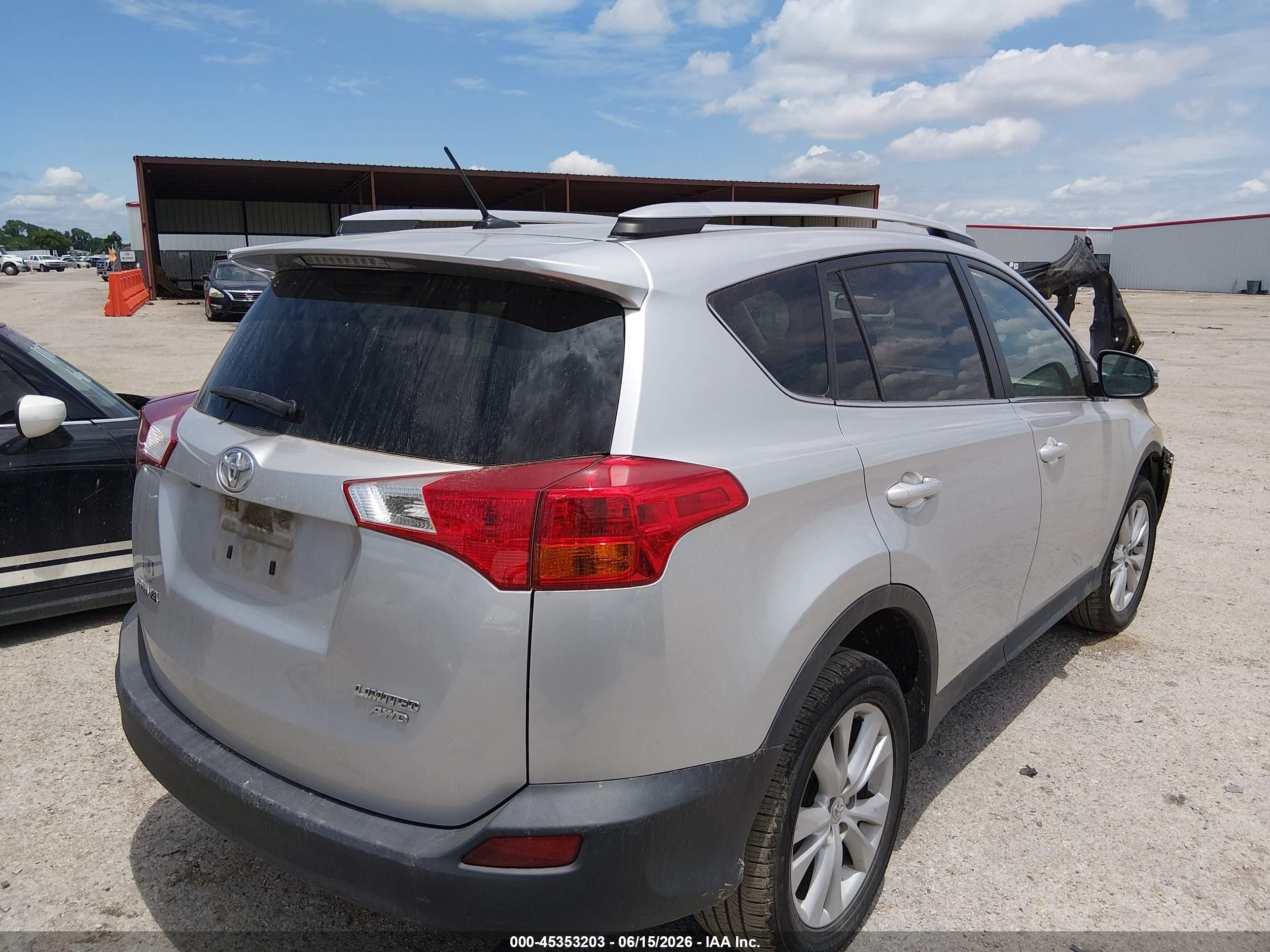 2014 Toyota Rav4 Limited Silver vin: 2T3DFREV0EW201652