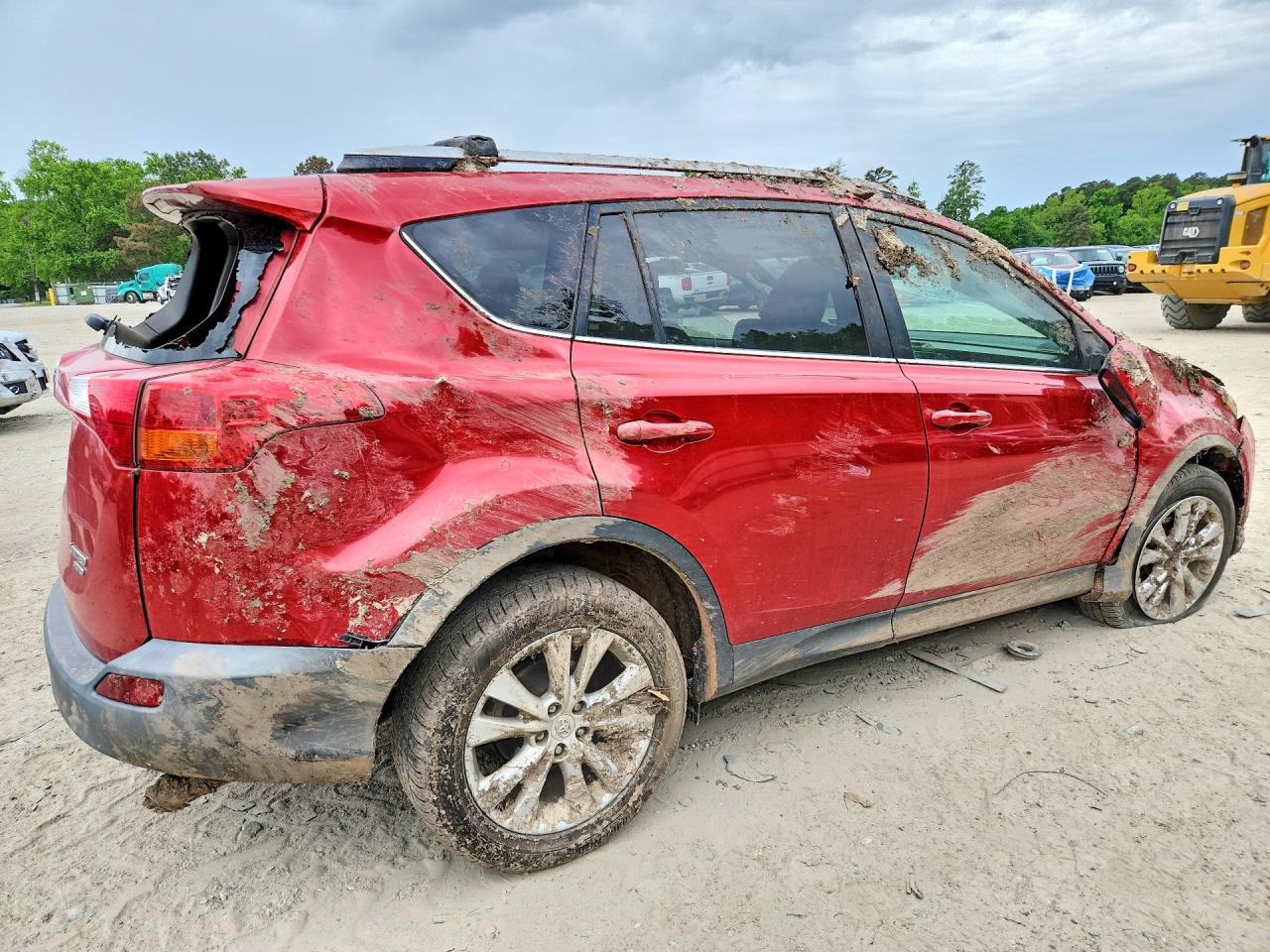 2015 Toyota Rav4 Limited Красный vin: 2T3DFREV0FW231655