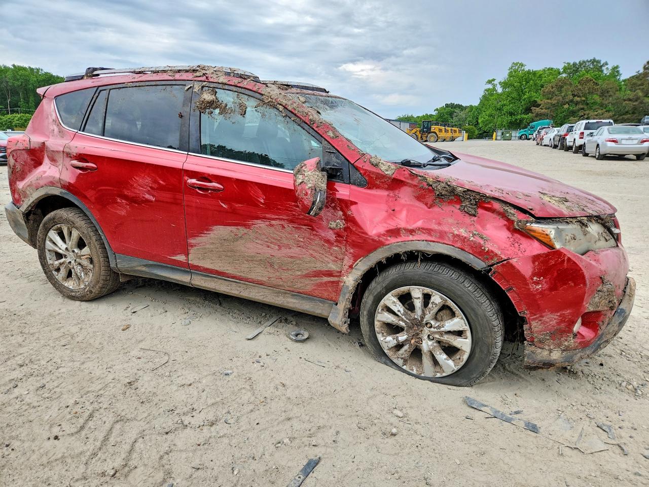 2015 Toyota Rav4 Limited Красный vin: 2T3DFREV0FW231655