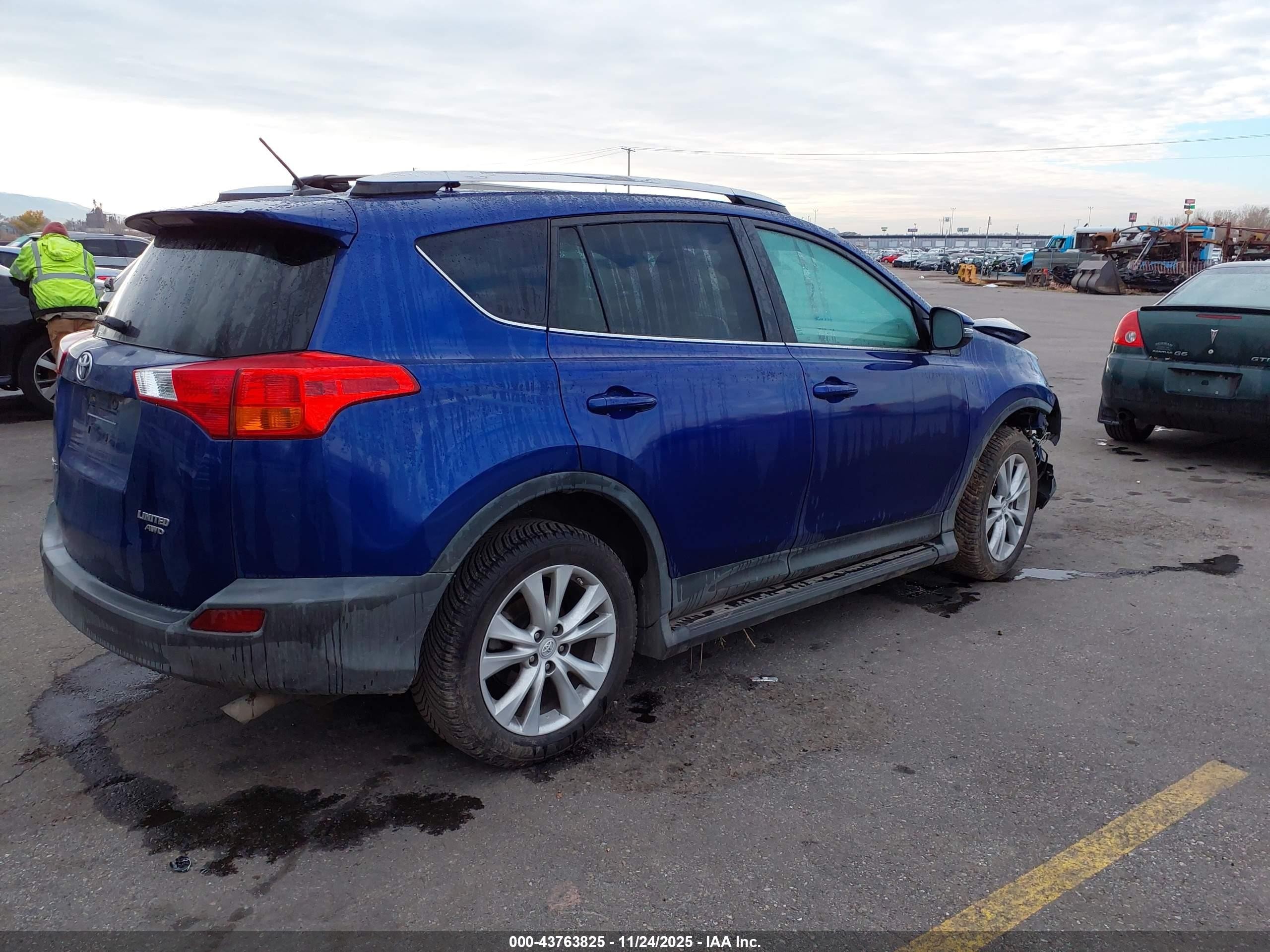 2015 Toyota Rav4 Limited Blue vin: 2T3DFREV0FW248021