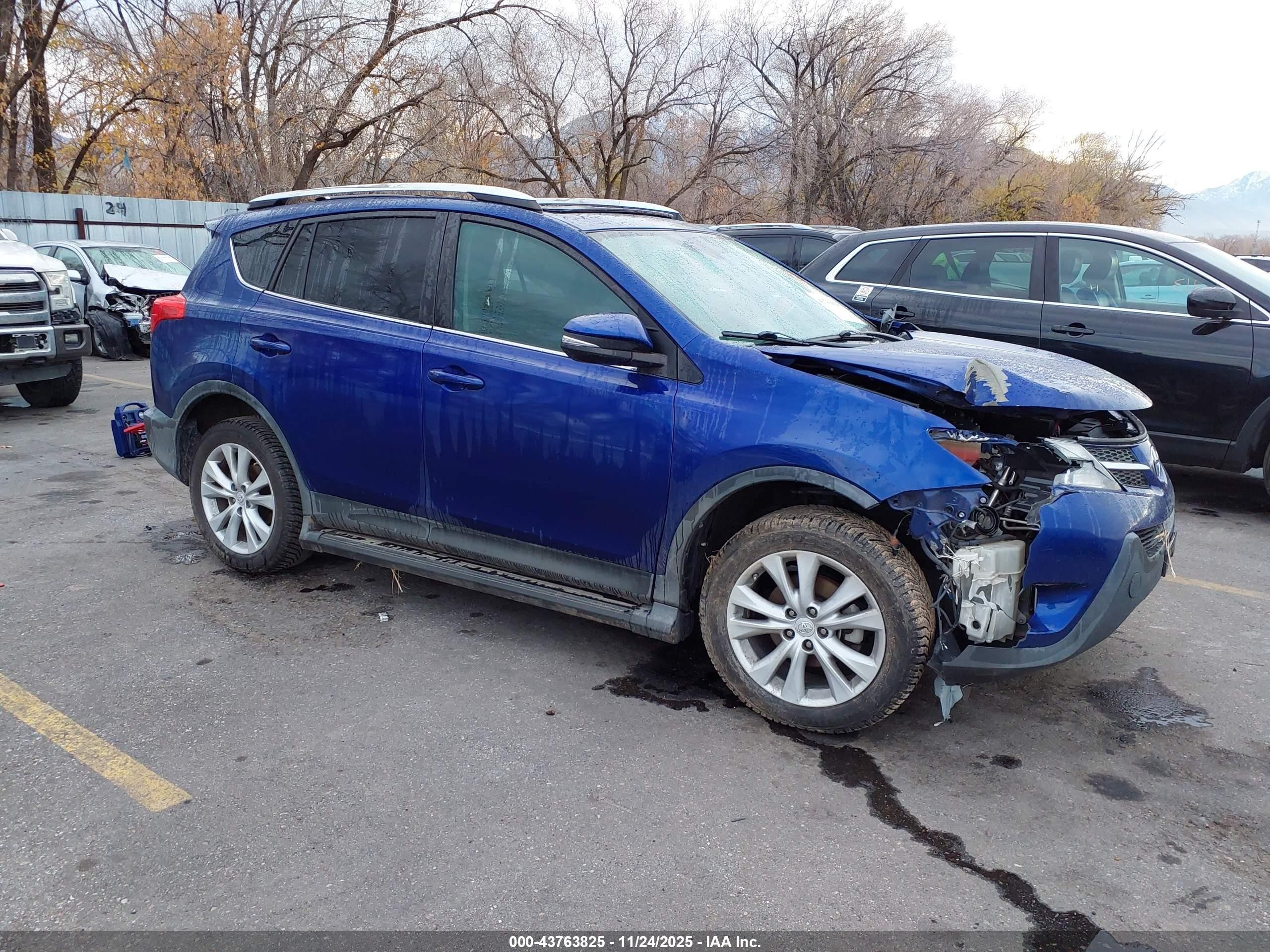2015 Toyota Rav4 Limited Blue vin: 2T3DFREV0FW248021