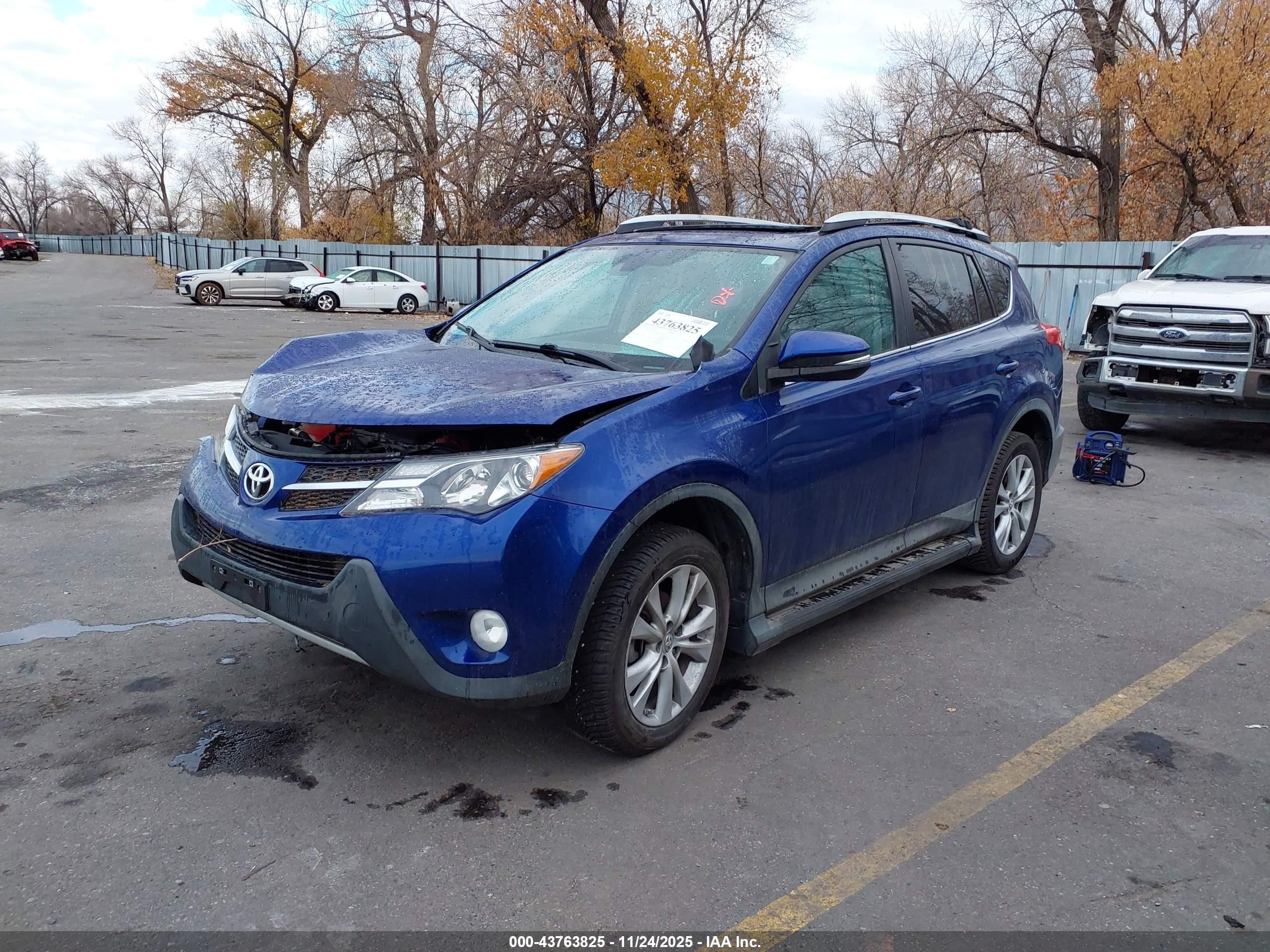2015 Toyota Rav4 Limited Blue vin: 2T3DFREV0FW248021