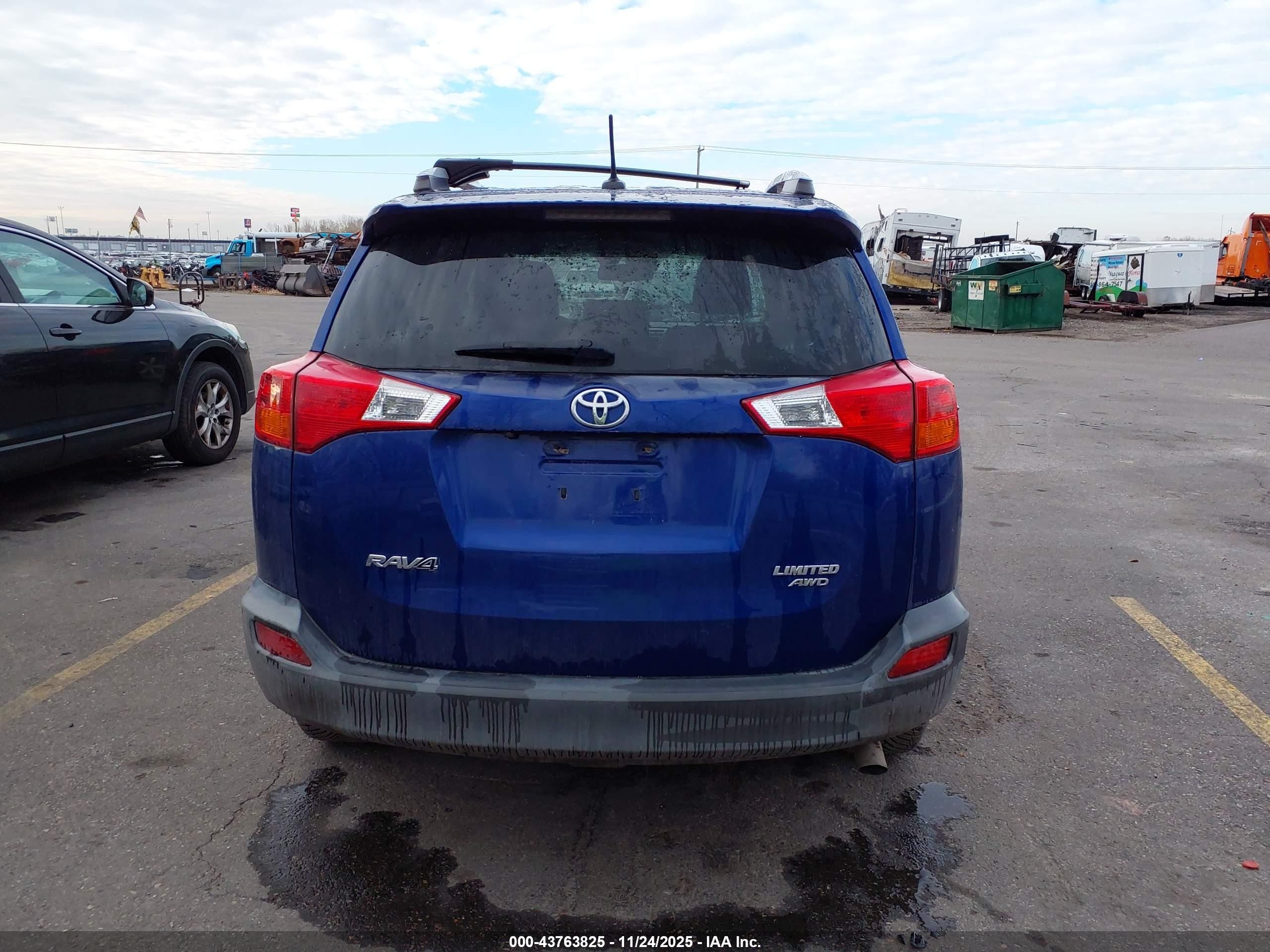 2015 Toyota Rav4 Limited Blue vin: 2T3DFREV0FW248021