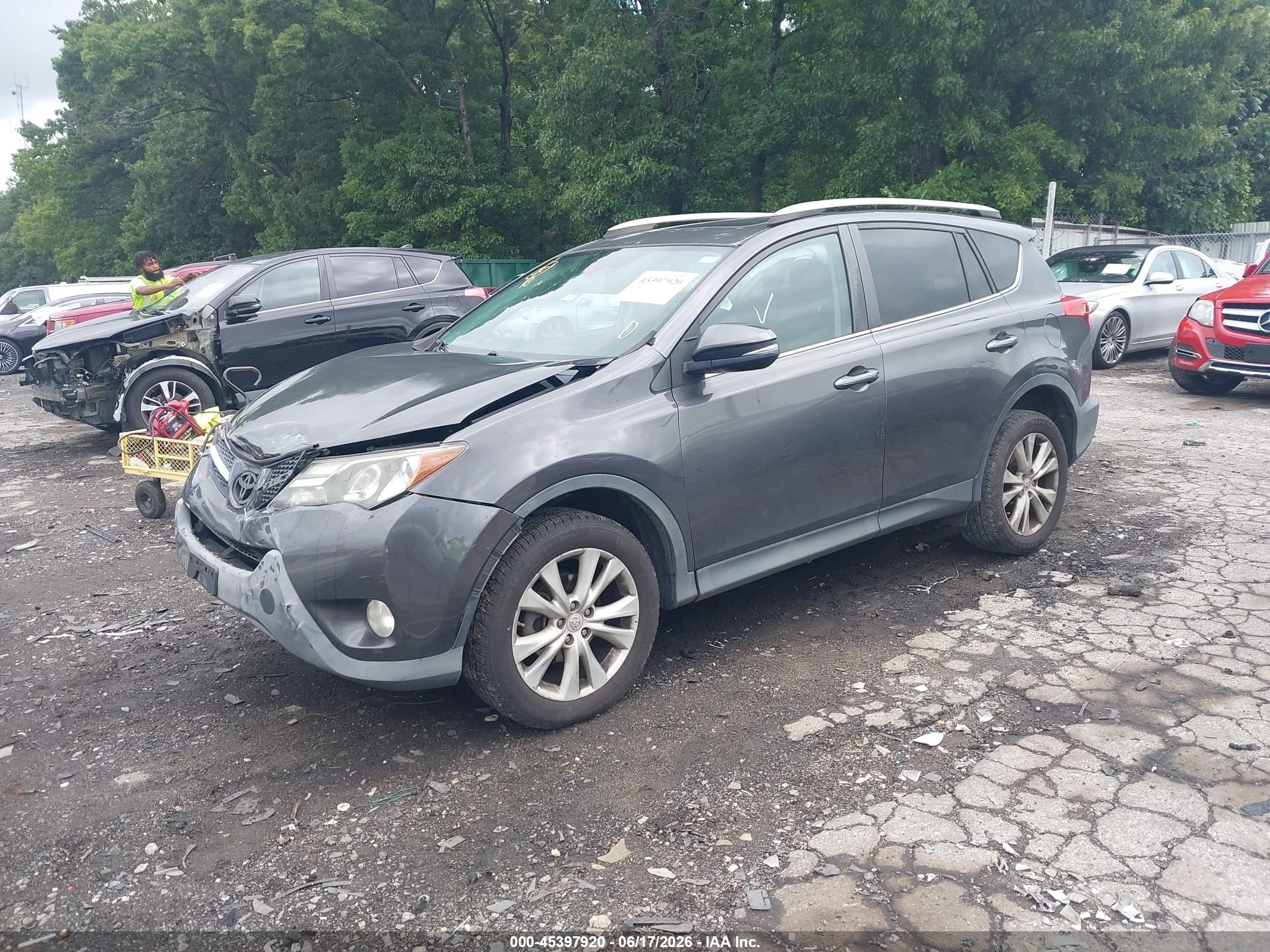 2015 Toyota Rav4 Limited Gray vin: 2T3DFREV0FW285702