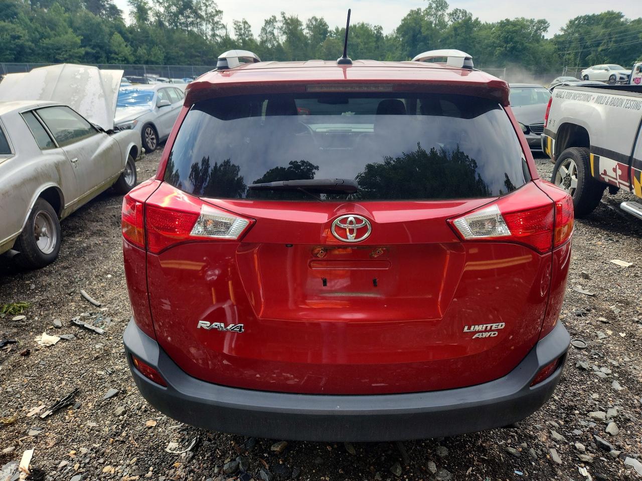 2015 Toyota Rav4 Limited Red vin: 2T3DFREV0FW300716