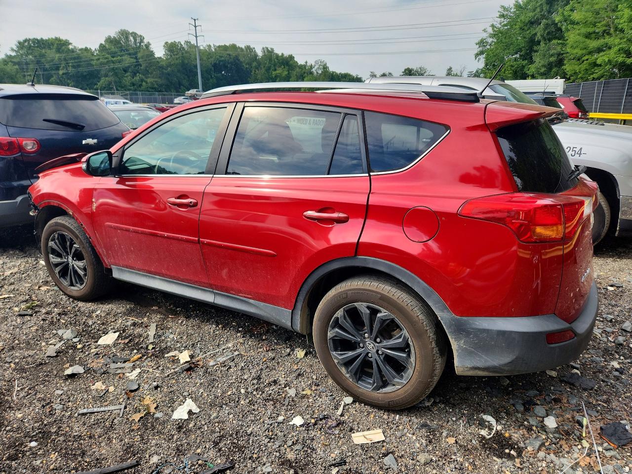 2015 Toyota Rav4 Limited Red vin: 2T3DFREV0FW300716