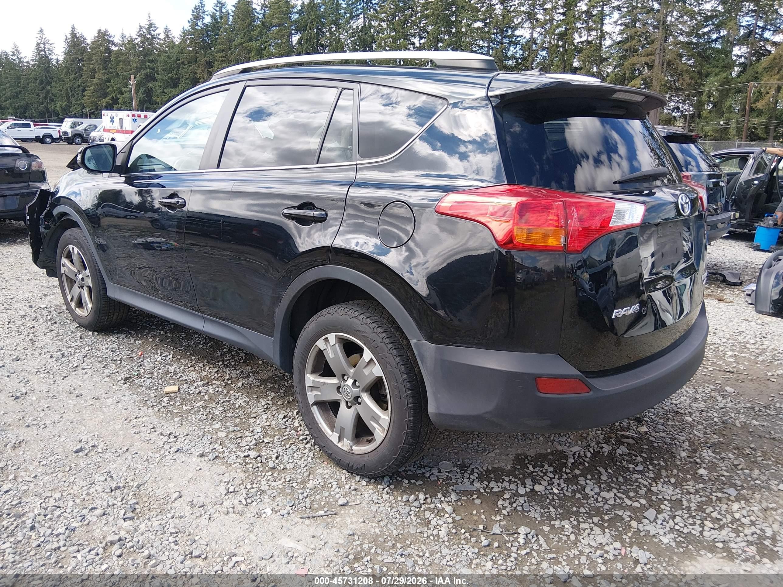 2015 Toyota Rav4 Limited Black vin: 2T3DFREV0FW303129
