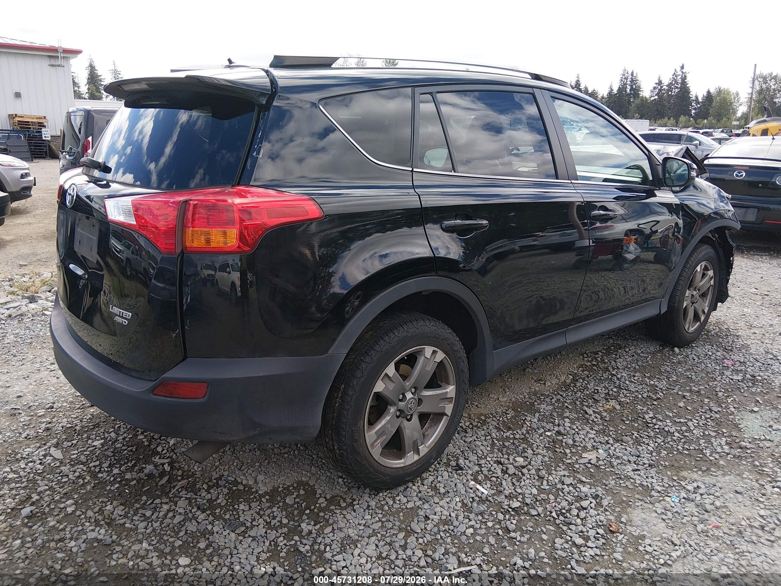 2015 Toyota Rav4 Limited Black vin: 2T3DFREV0FW303129