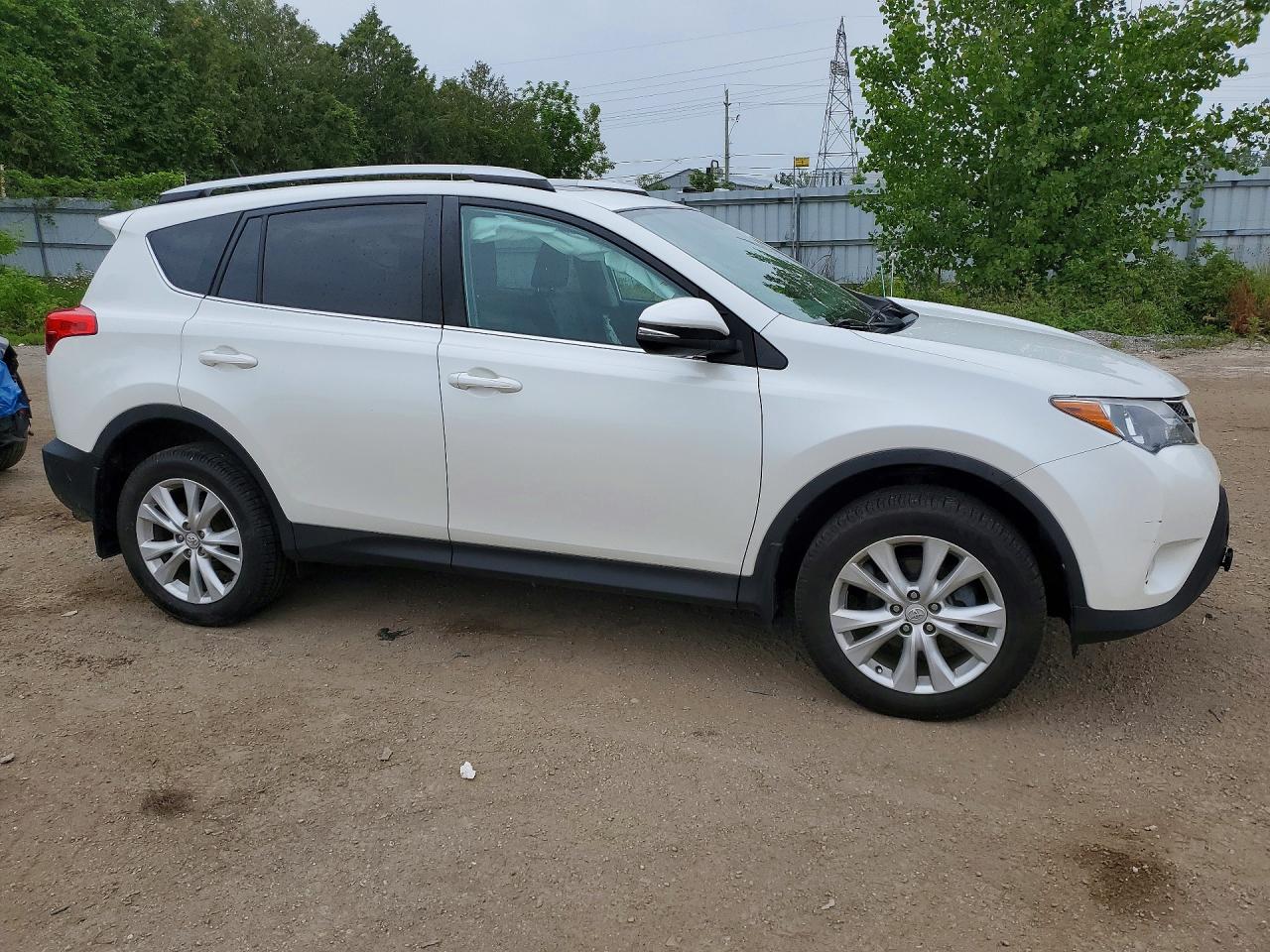 2015 Toyota Rav4 Limited White vin: 2T3DFREV0FW336034