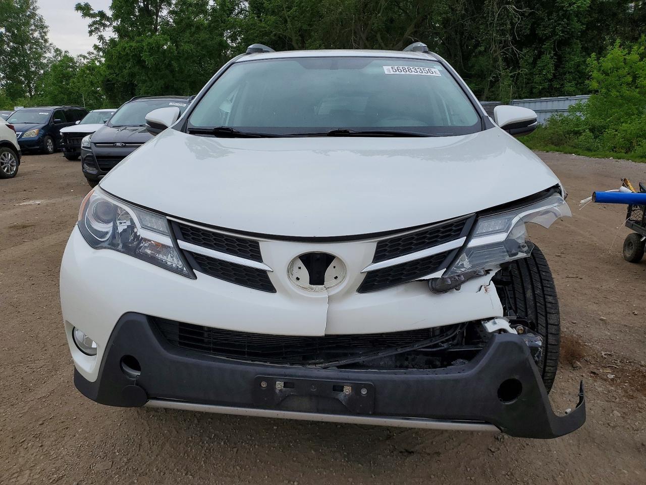 2015 Toyota Rav4 Limited White vin: 2T3DFREV0FW336034