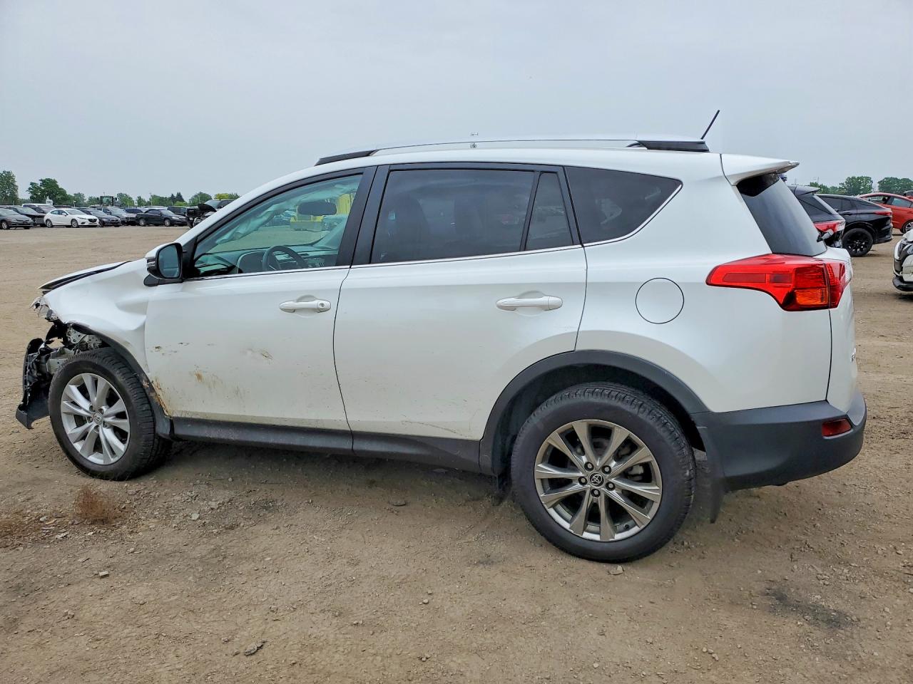 2015 Toyota Rav4 Limited White vin: 2T3DFREV0FW336034