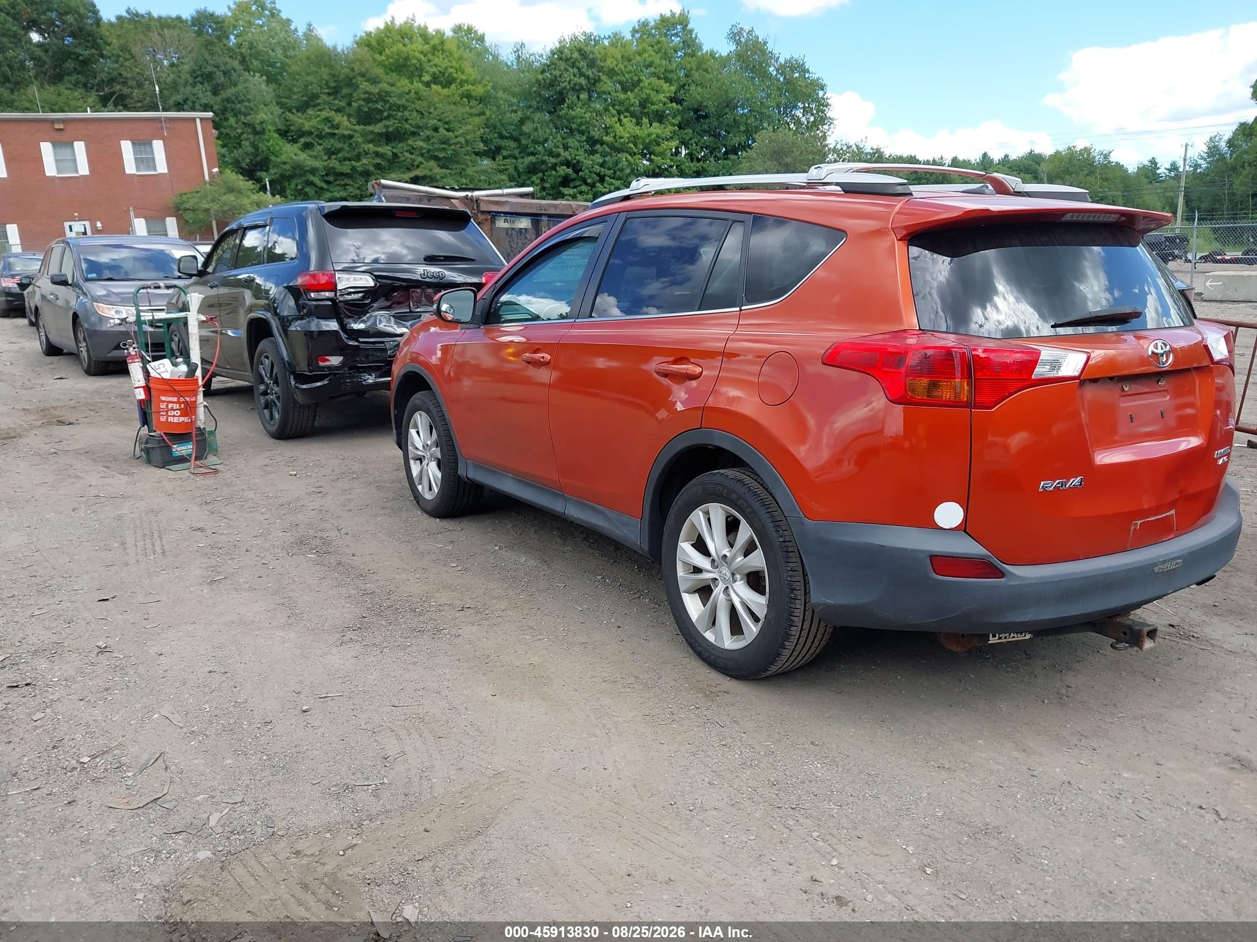 2015 Toyota Rav4 Limited Orange vin: 2T3DFREV0FW349351