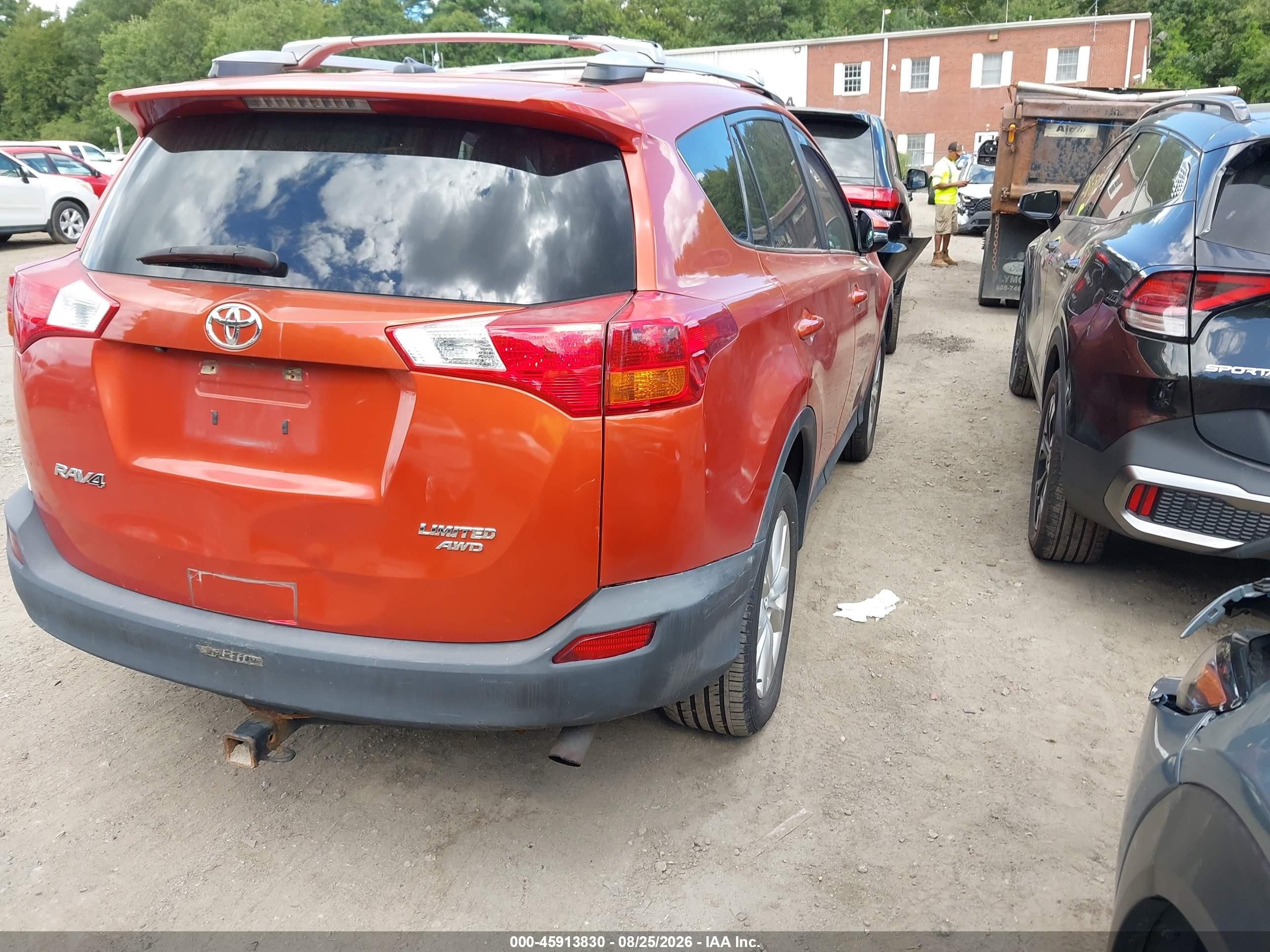 2015 Toyota Rav4 Limited Orange vin: 2T3DFREV0FW349351