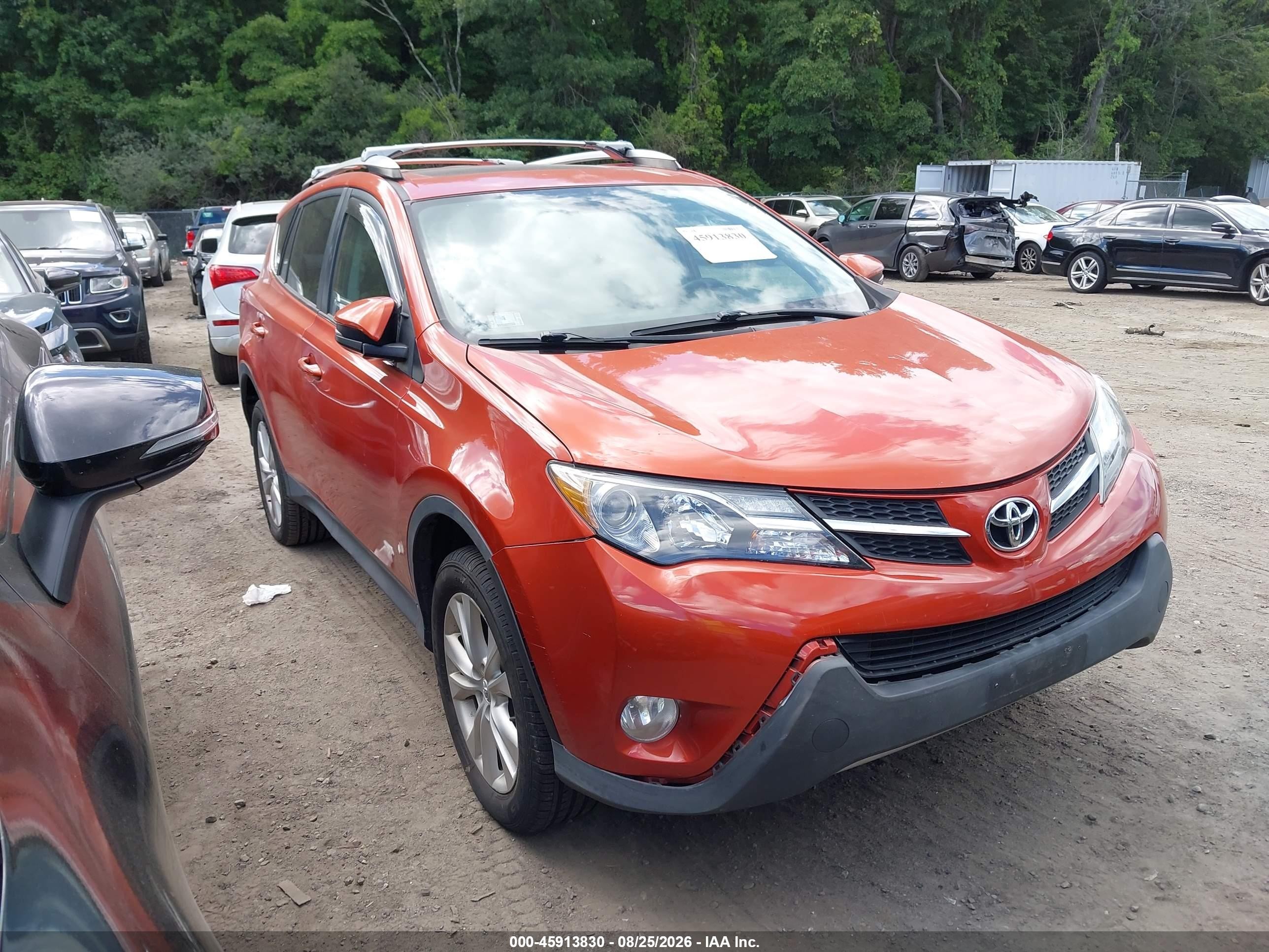 2015 Toyota Rav4 Limited Orange vin: 2T3DFREV0FW349351