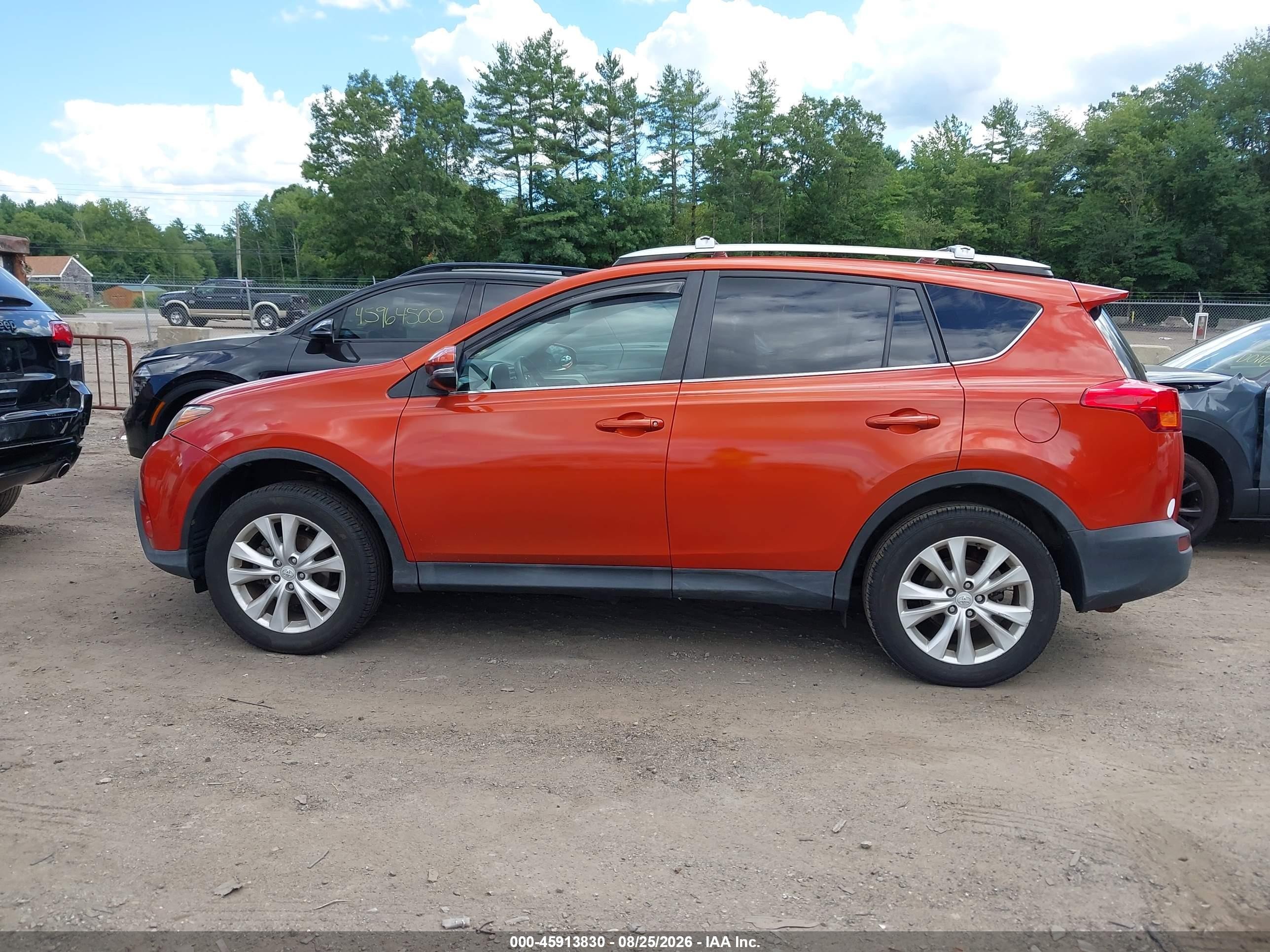 2015 Toyota Rav4 Limited Orange vin: 2T3DFREV0FW349351