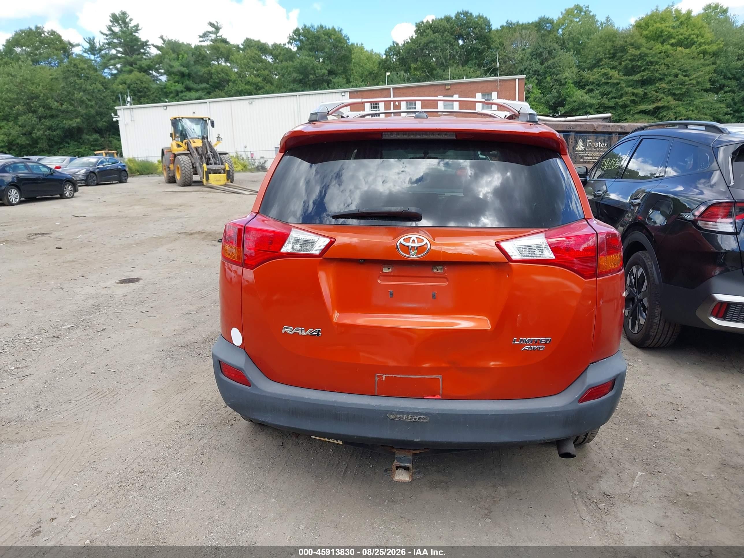 2015 Toyota Rav4 Limited Orange vin: 2T3DFREV0FW349351