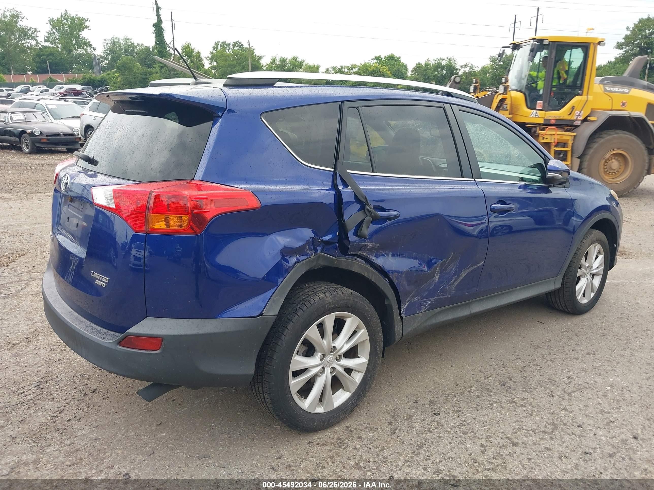2015 Toyota Rav4 Limited Blue vin: 2T3DFREV0FW356784