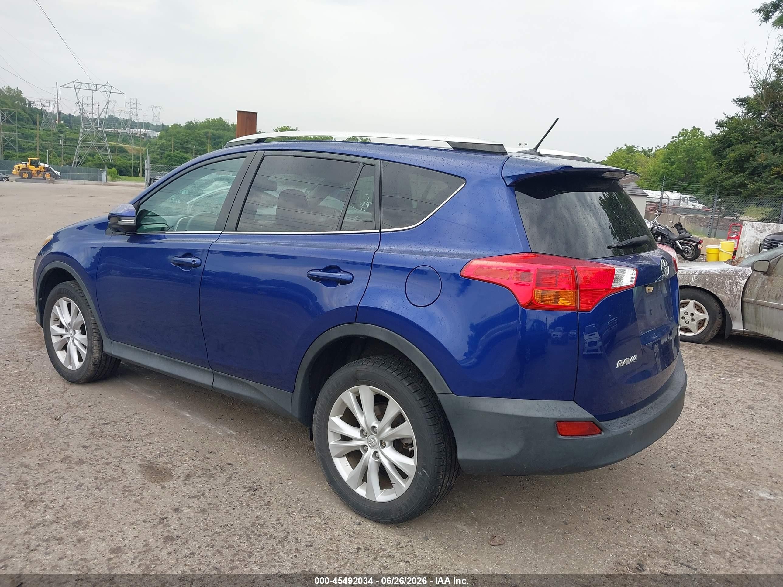 2015 Toyota Rav4 Limited Blue vin: 2T3DFREV0FW356784