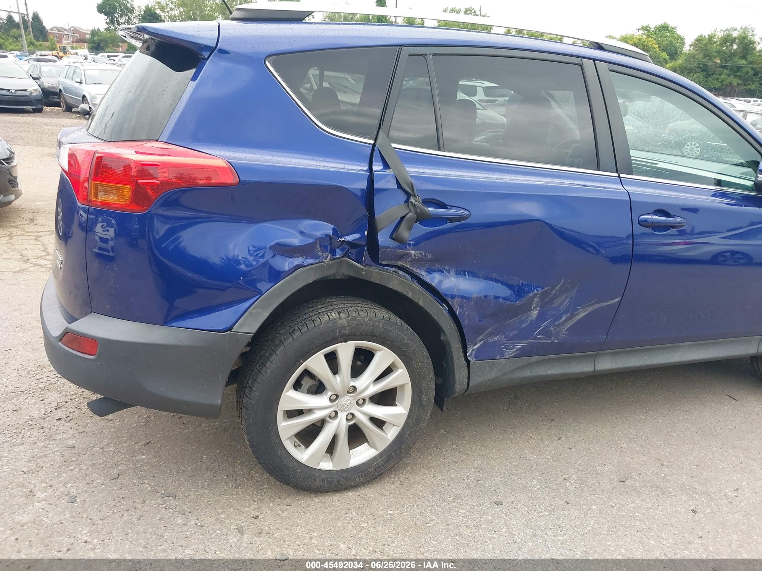 2015 Toyota Rav4 Limited Blue vin: 2T3DFREV0FW356784