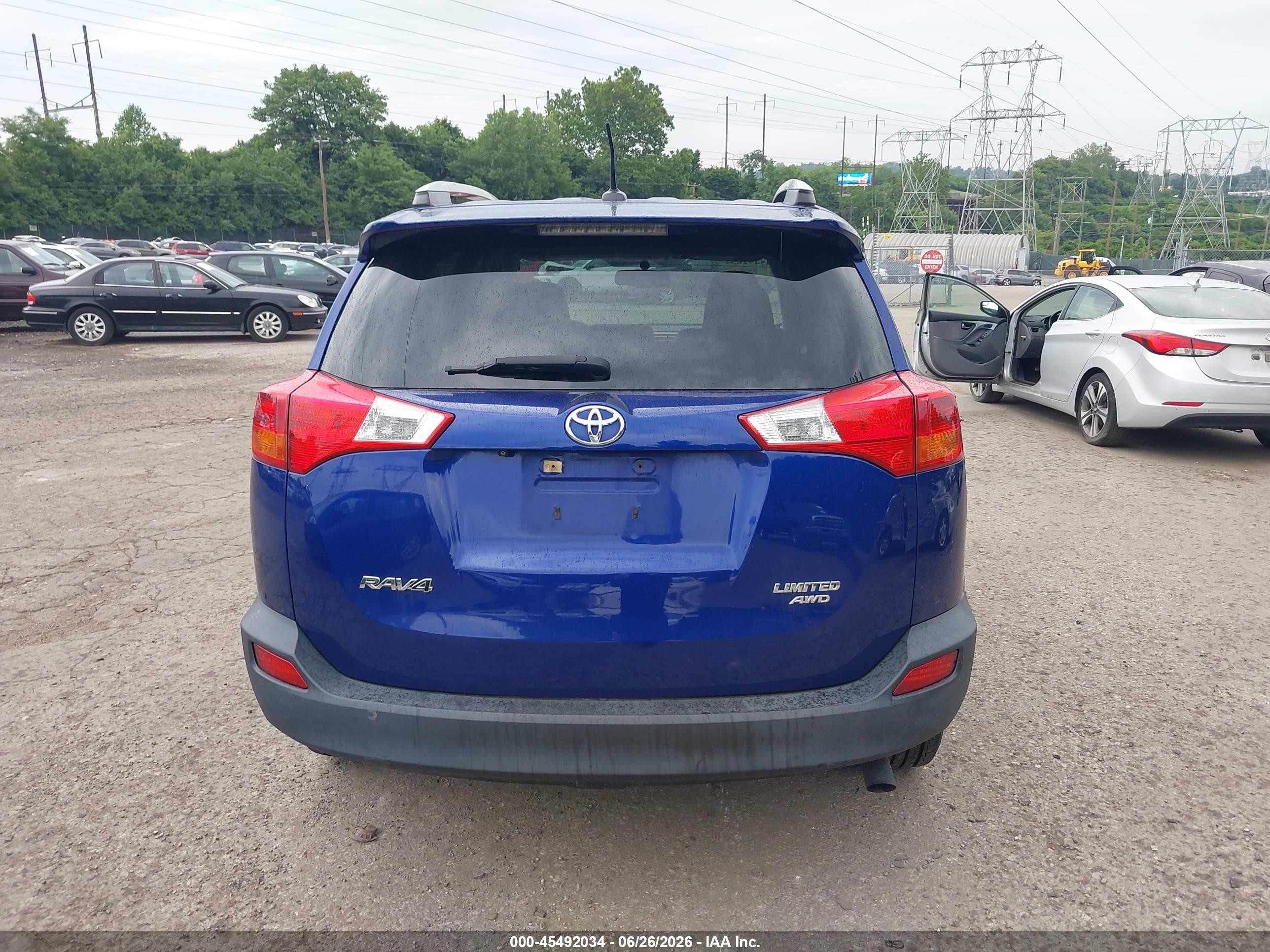 2015 Toyota Rav4 Limited Blue vin: 2T3DFREV0FW356784