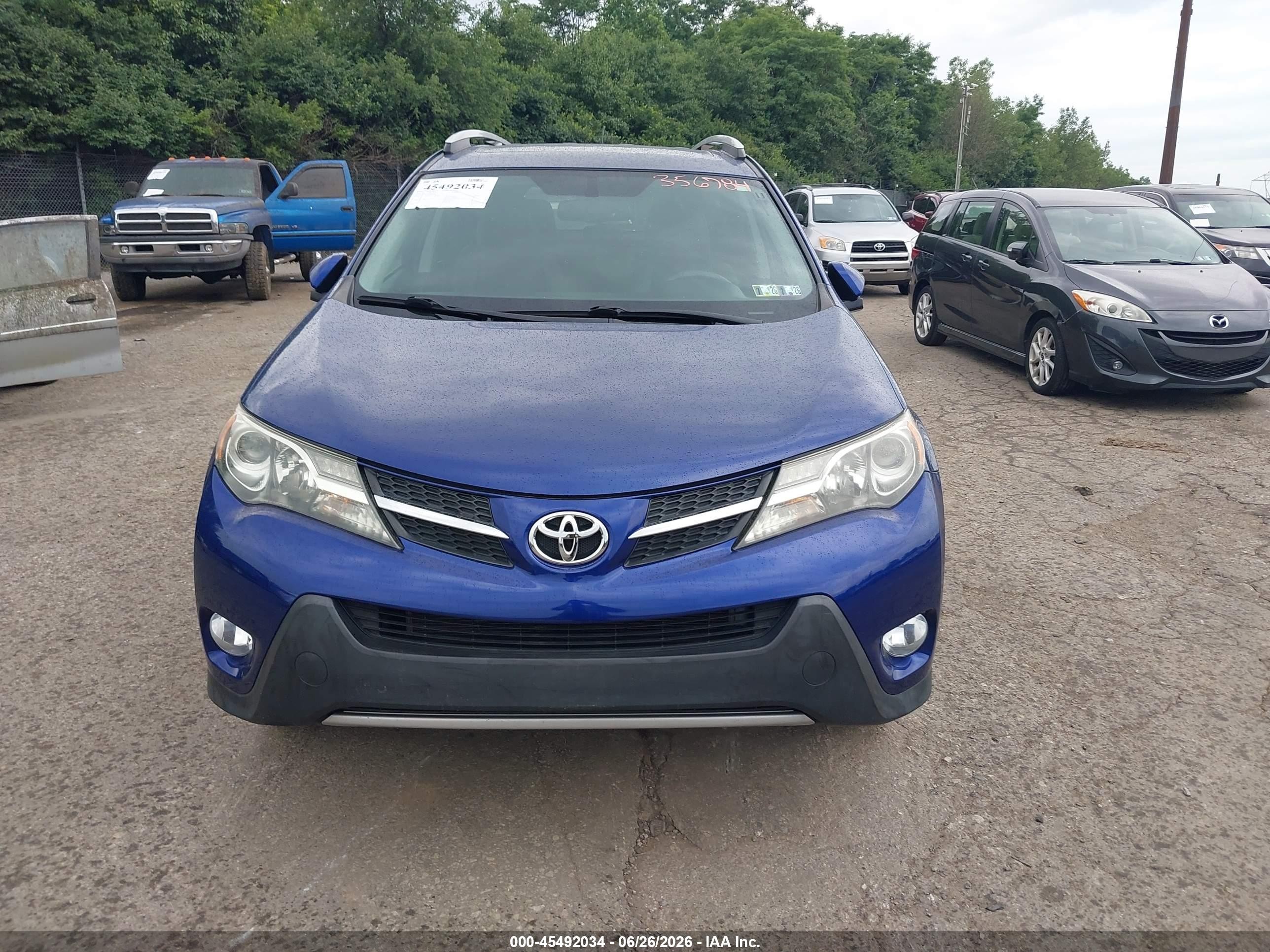 2015 Toyota Rav4 Limited Blue vin: 2T3DFREV0FW356784
